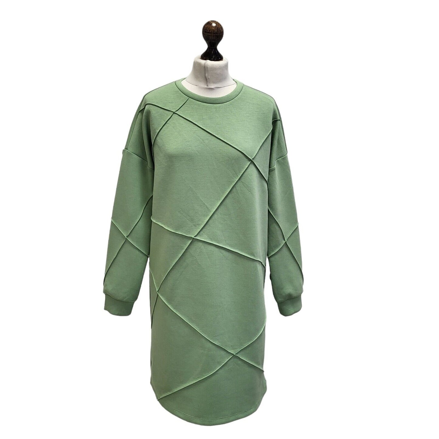 Vila Jumper Dress Green Long Sleeve BNWT UK Size Medium G388