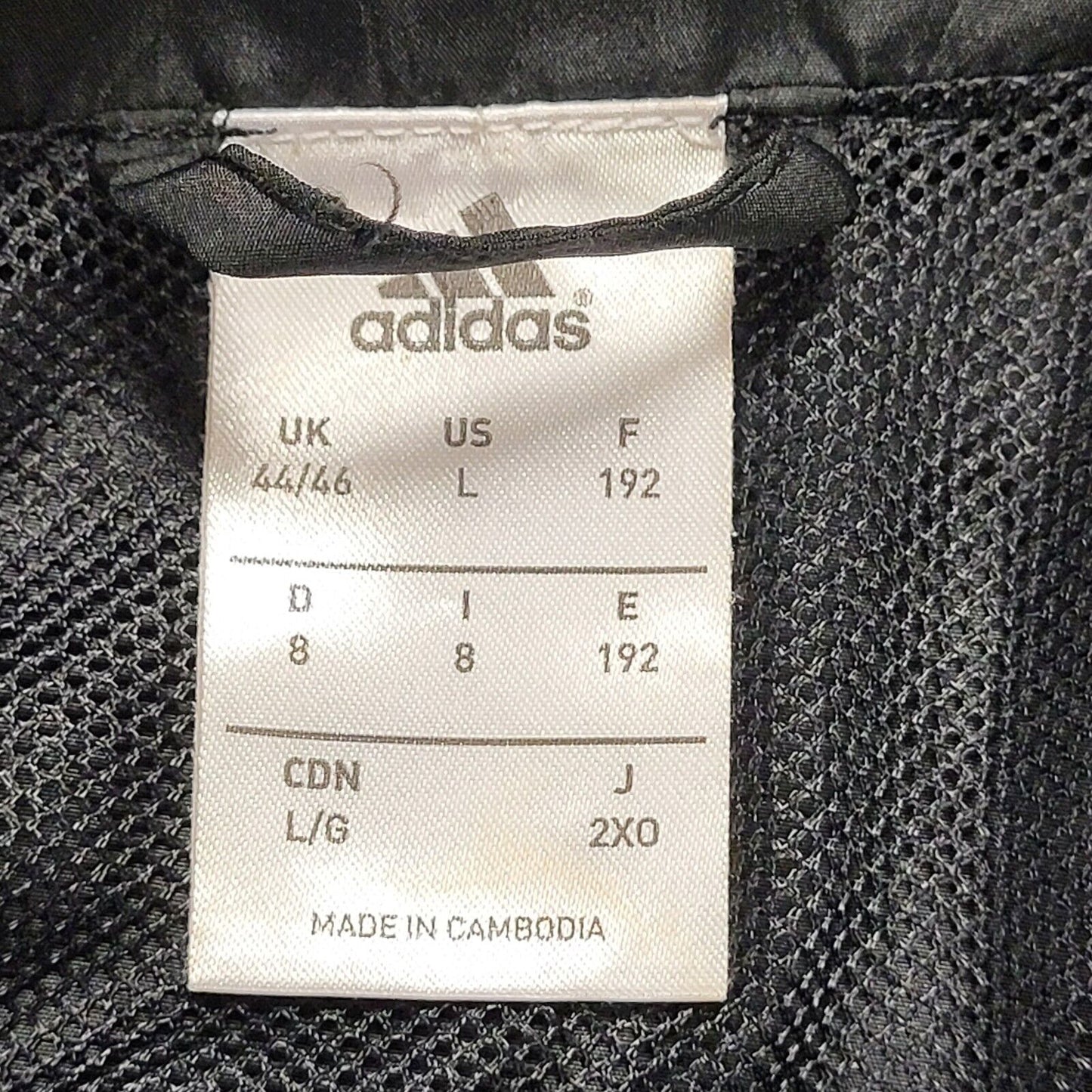 Adidas Black Long Sleeve Sports Track Jacket Men's UK L EU 54 H293