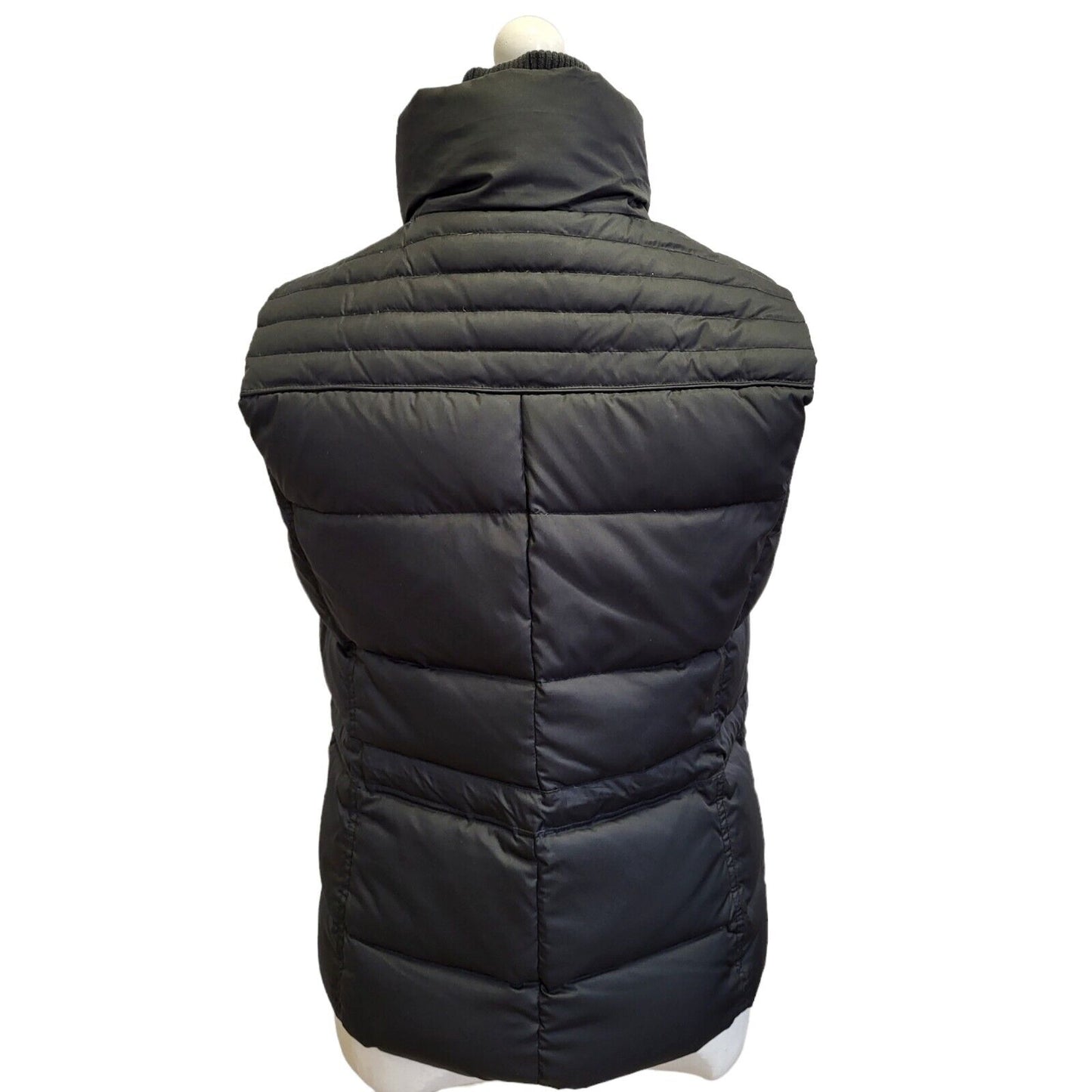 Esprit Black Zip & Snap Fasten Gilet Uk Women's 12 Eu 40 G15