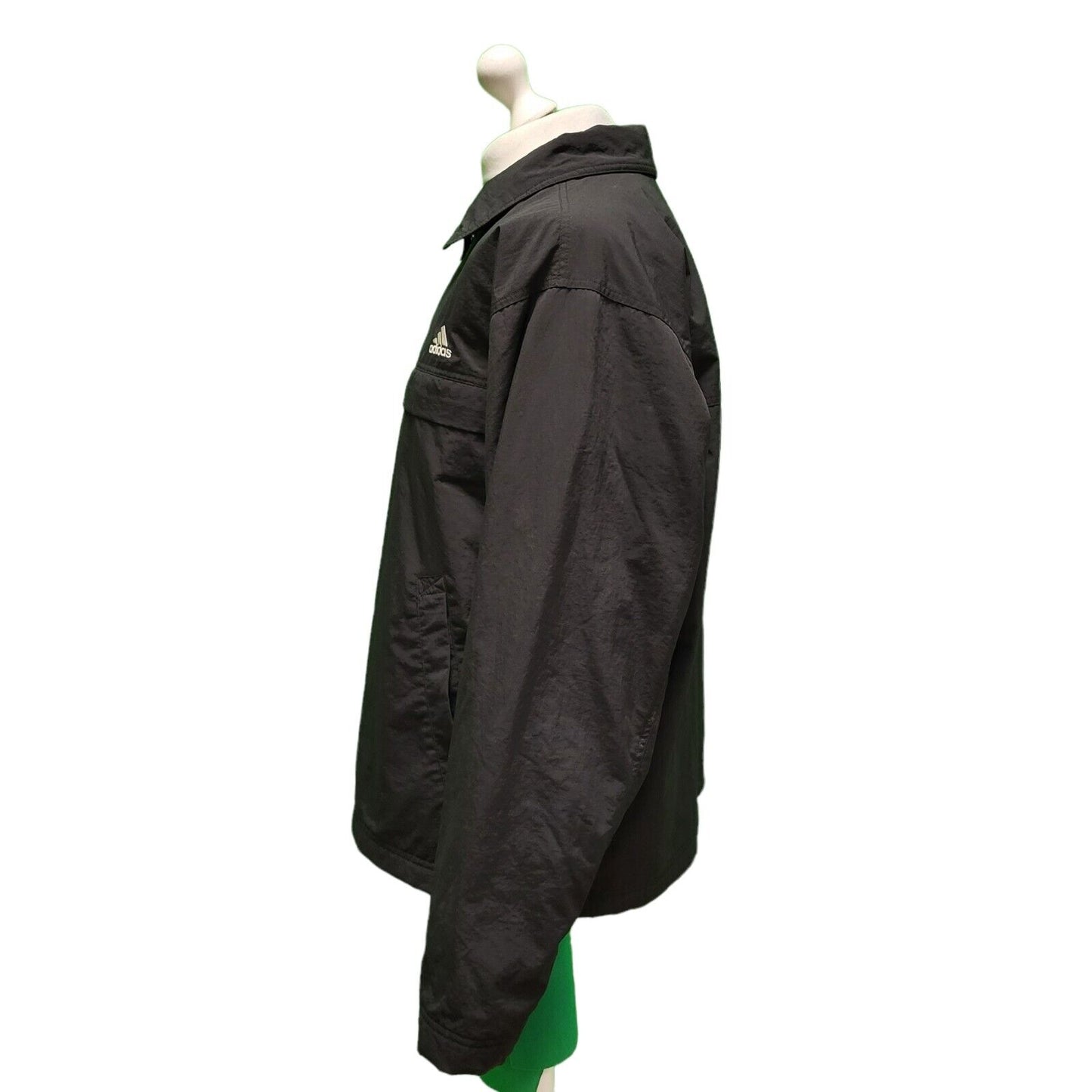 Adidas Black Long Sleeve Sports Lightweight Jacket UK Men's XL H916