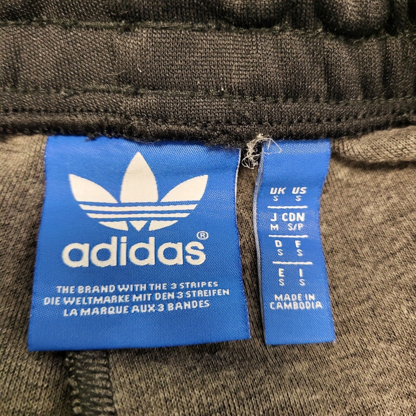 Adidas Black Drawstring Cuffed Jogging Bottoms Men's uk S W30 L29 H323