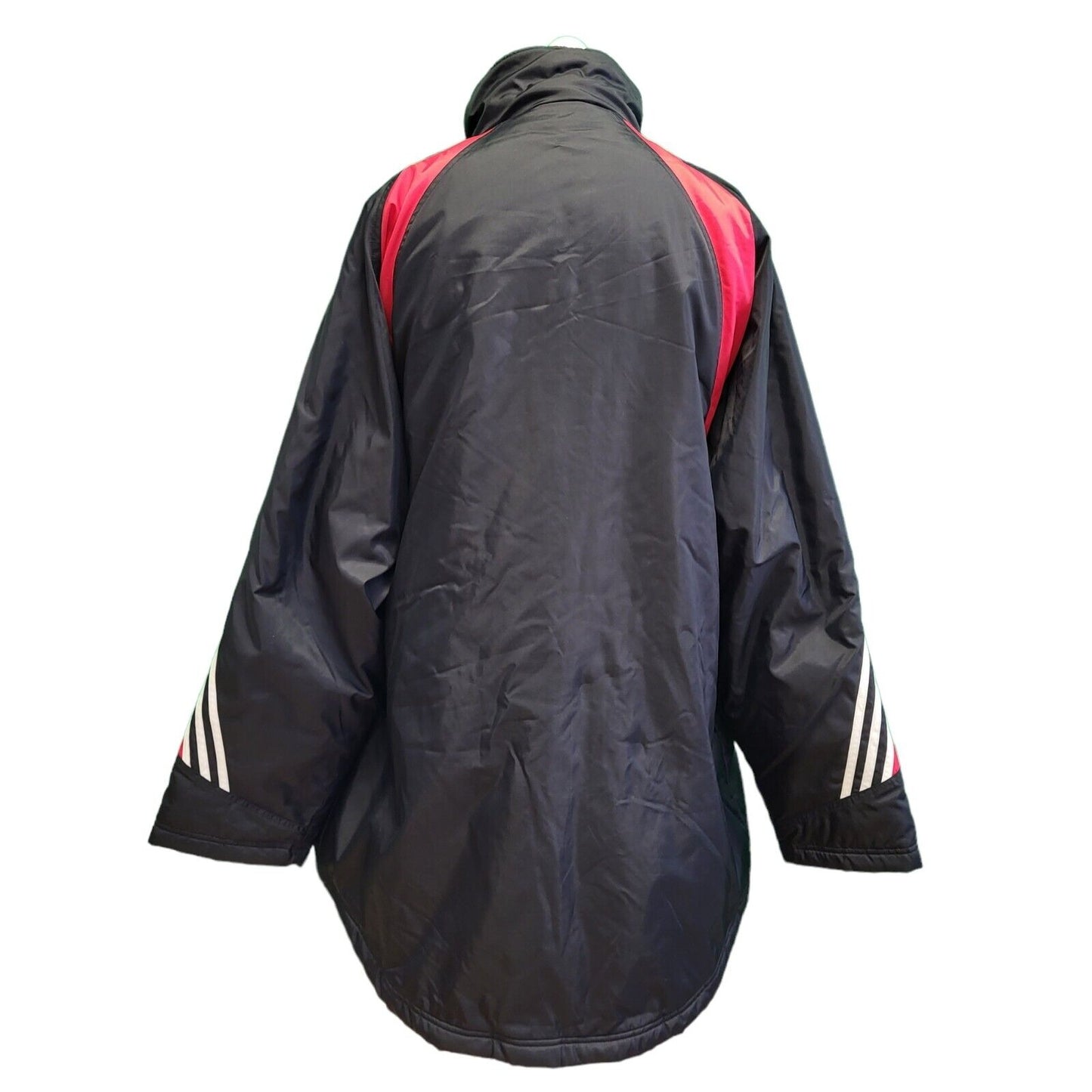Adidas Black Red Over-sized Zipped Sport Jacket Men's uk M eu 50 H69