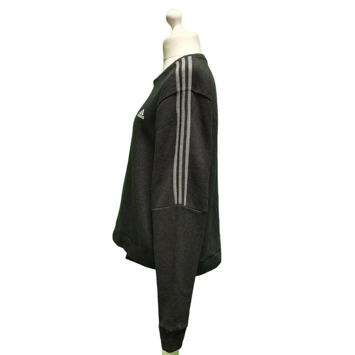 Adidas Black Long Sleeve Casual Sports Sweatshirt Women's UK XL 14 EU 42 H153