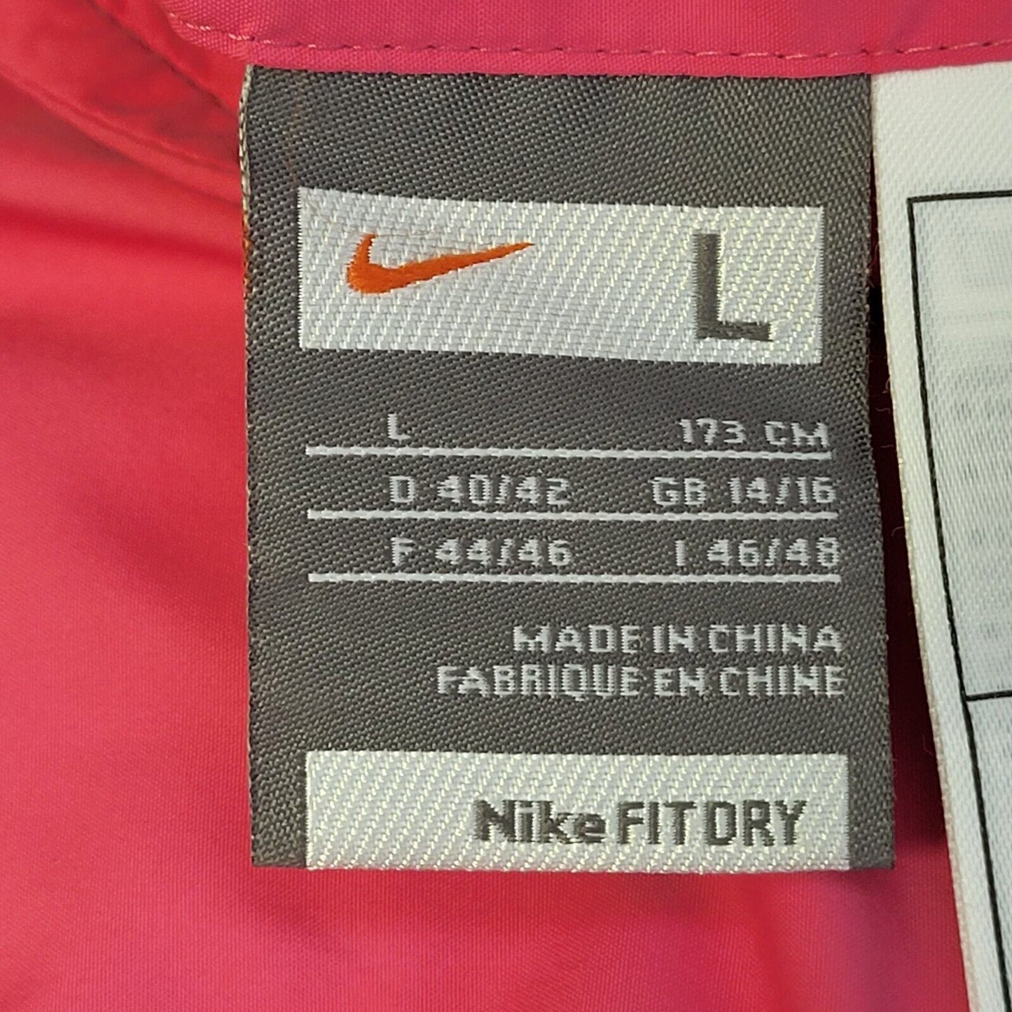 Nike Pink White Reversible Lightweight Sports Jacket Women's UK 12 L H361