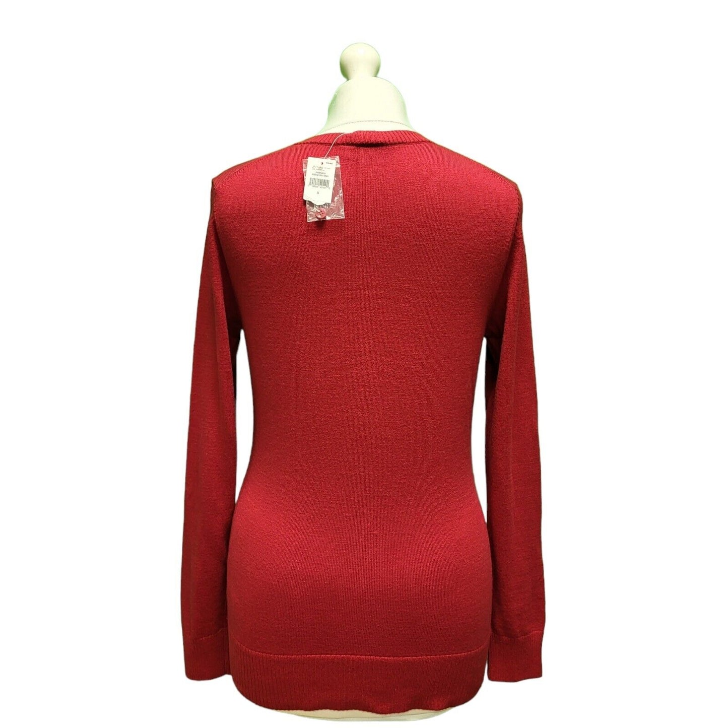 Gap Red Button Cotton/Nylon Cardigan Women's uk S 8 eu 36 BNWT H336