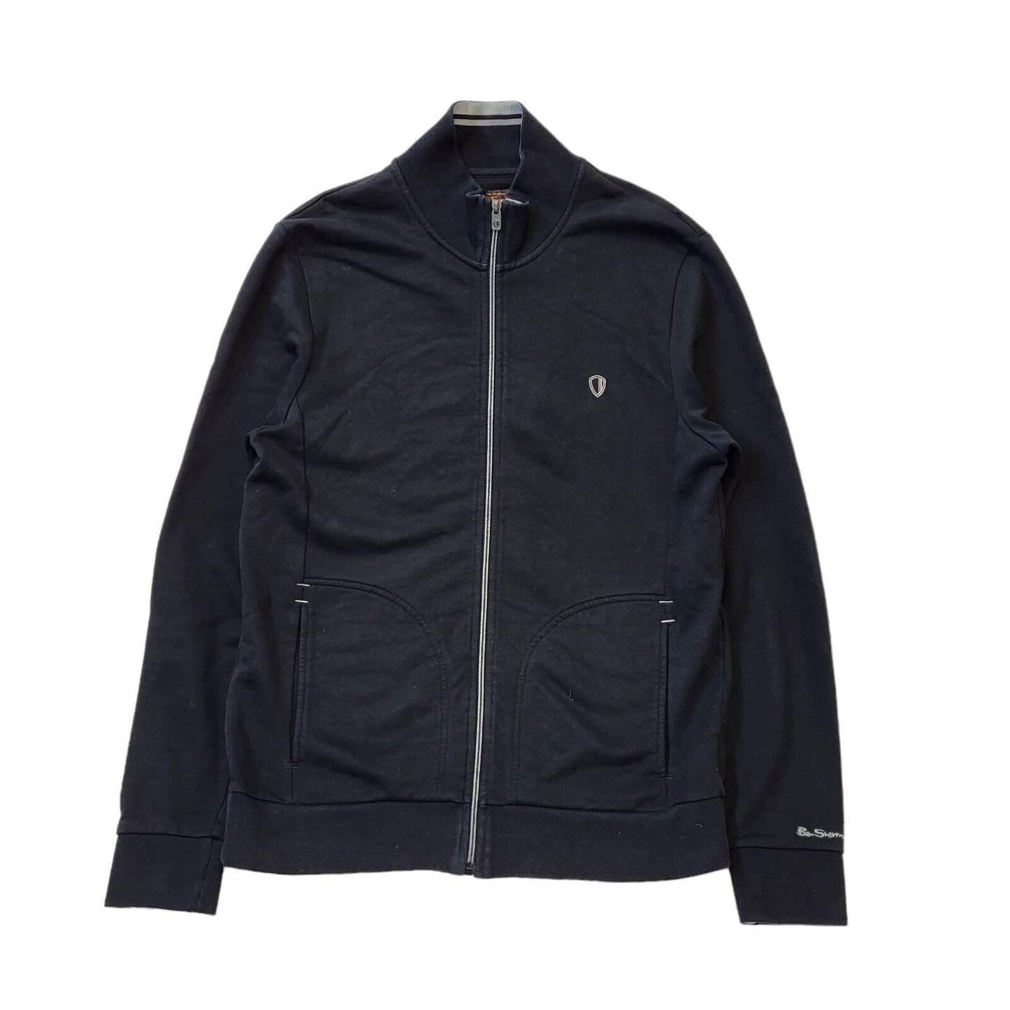 Ben Sherman Black Zipped Sports Tracksuit Top Uk Men's Large G461