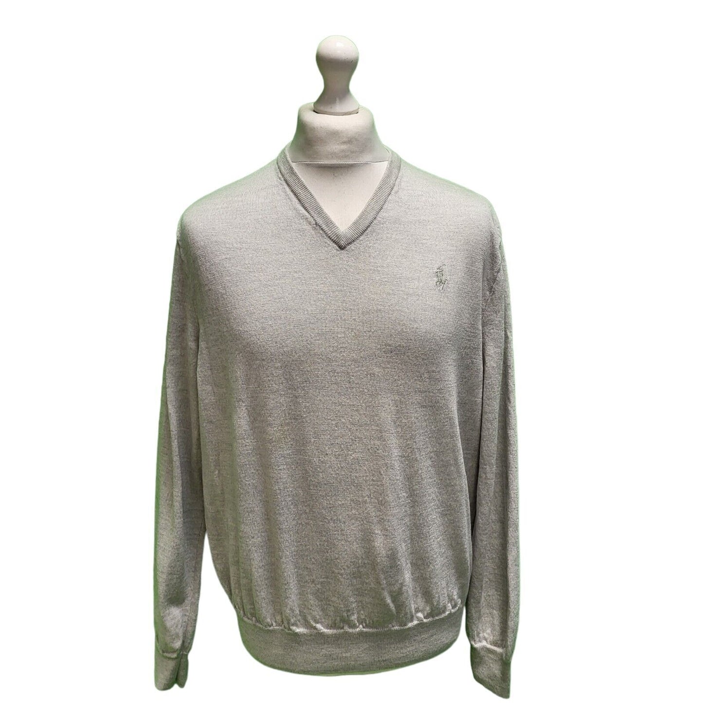 Ralph Lauren Grey Long Sleeve Knit Casual Jumper Men's 2XL H168