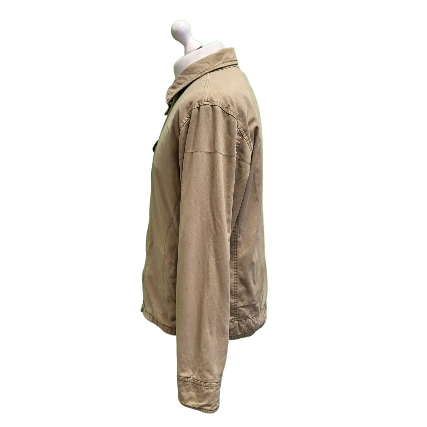 Timberland Beige Zipped Denim Jacket Men's uk M eu 50 H444