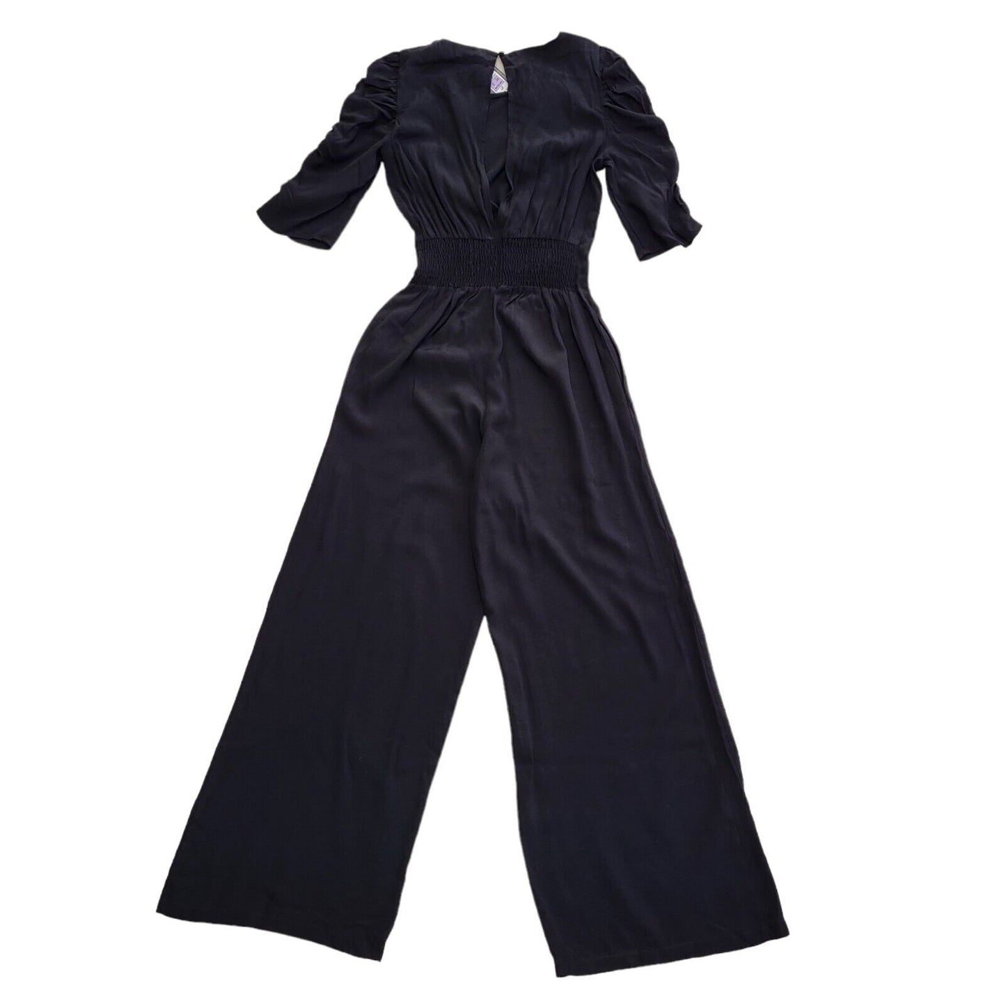 M&S Marks & Spencer Black Jumpsuit Uk Women's 8 W26 L28 Bnwt G117