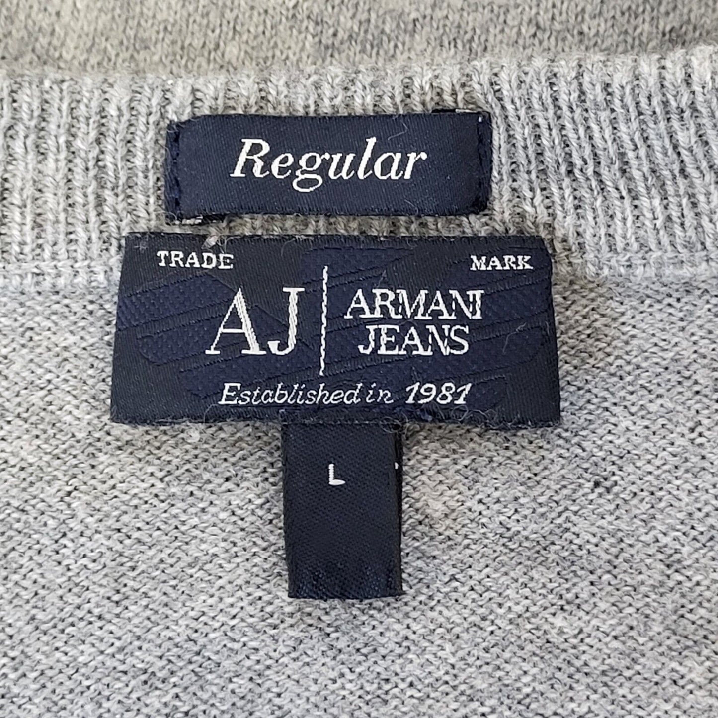 Armani Exchange Jumper Crew Neck Grey Mens UK L EU 54 G372