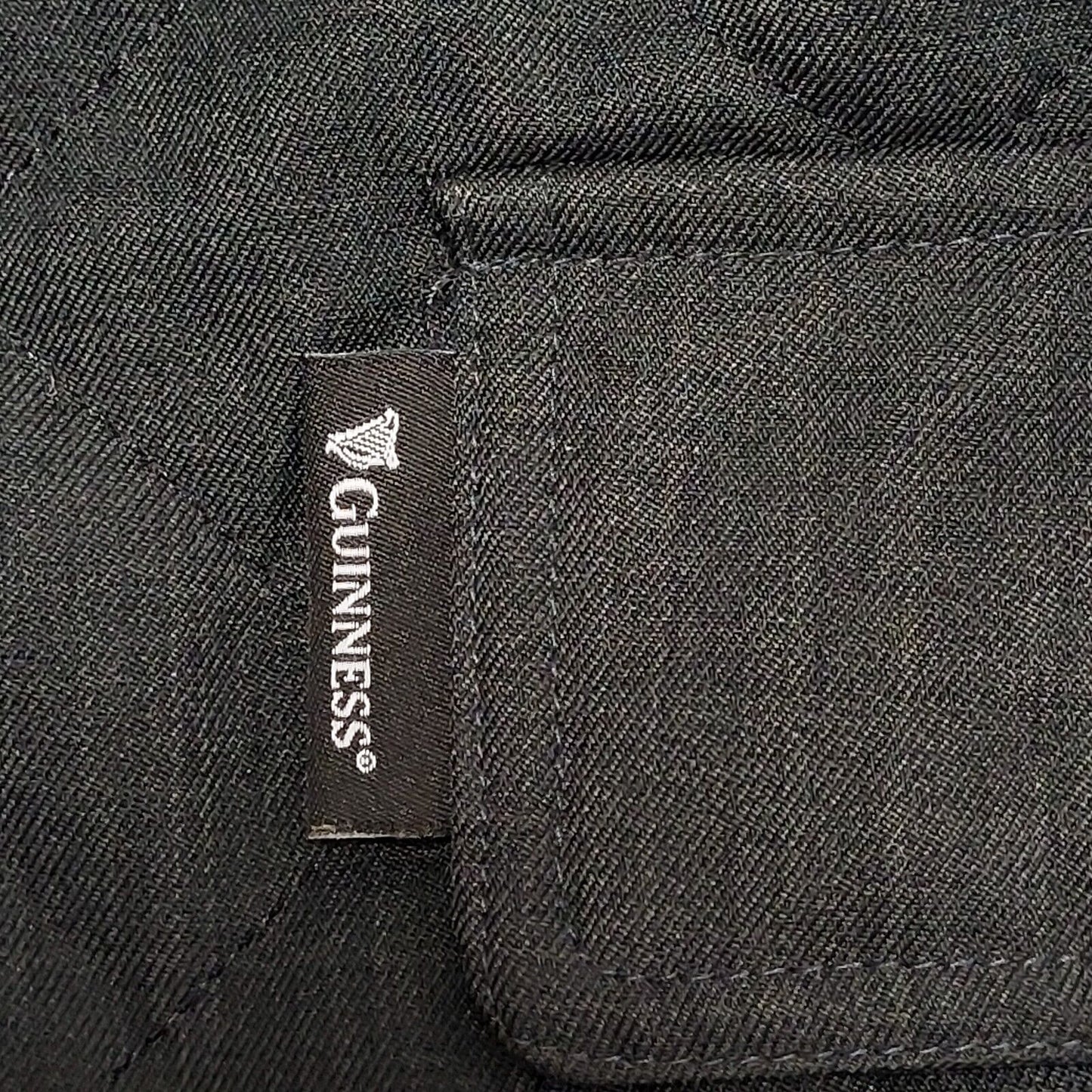 Guinness Black Zipped Bomber Jacket Uk Men's 3XL BB303