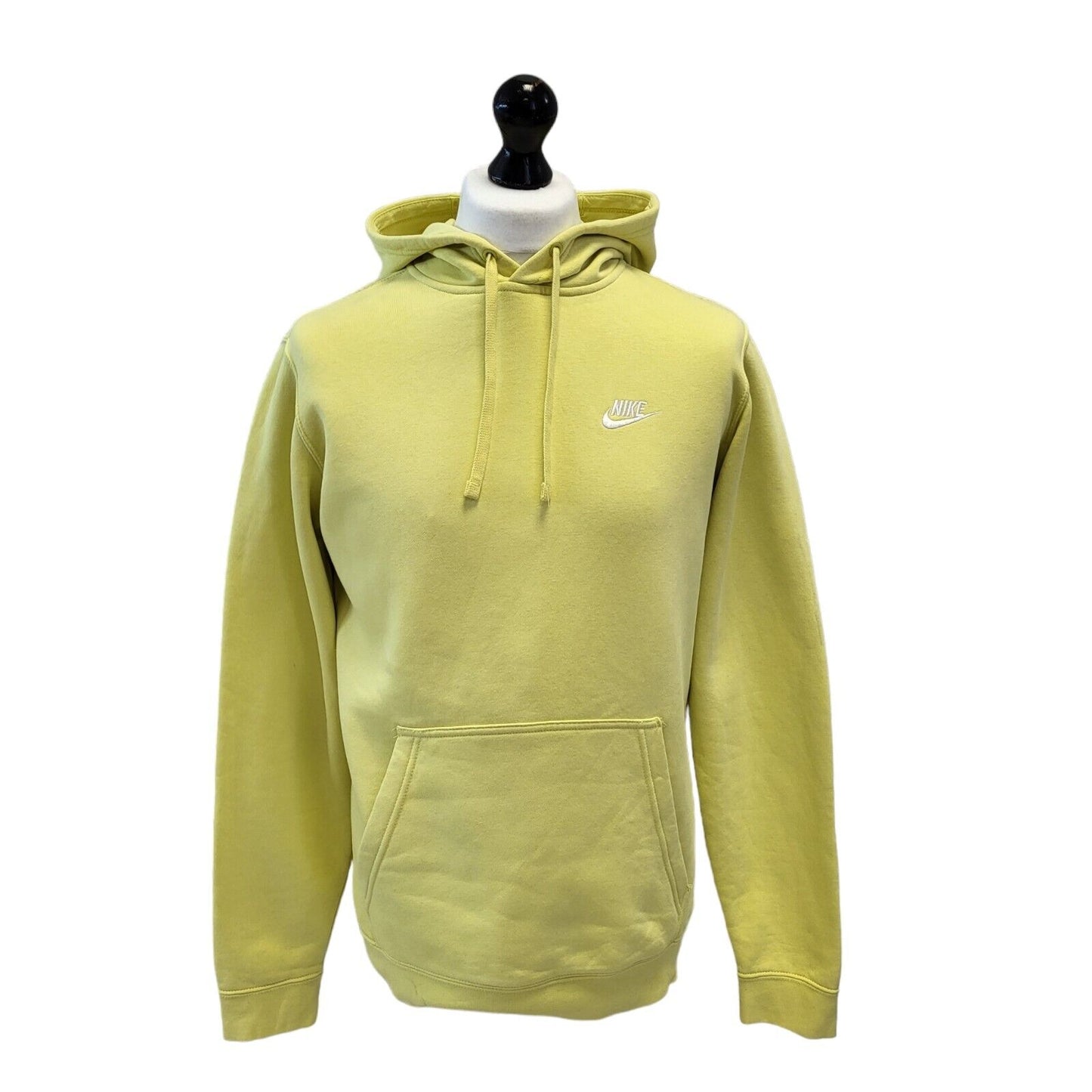 Nike Yellow Drawstring Pullover Sweatshirt Hoodie Uk Men's Medium G465
