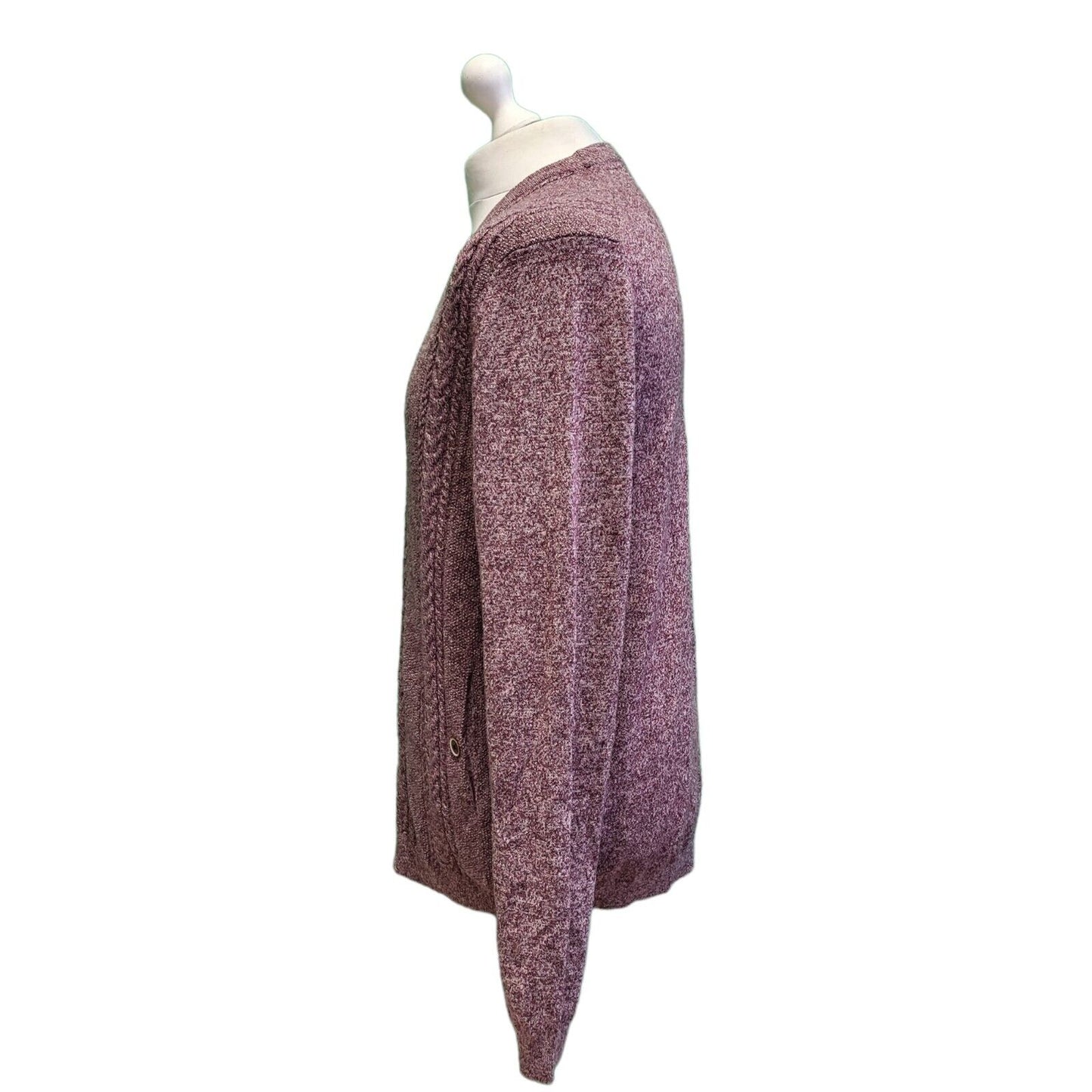 Ted Baker Pink Button Long Sleeve Polyamide Cardigan Men's uk M eu 50 H171