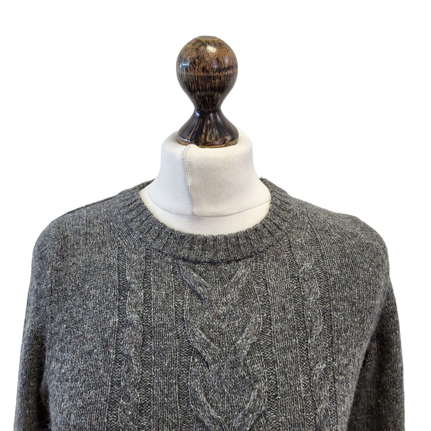 Gant Grey Round Neck Wool Jumper Uk Women's XS Eu 34 G238