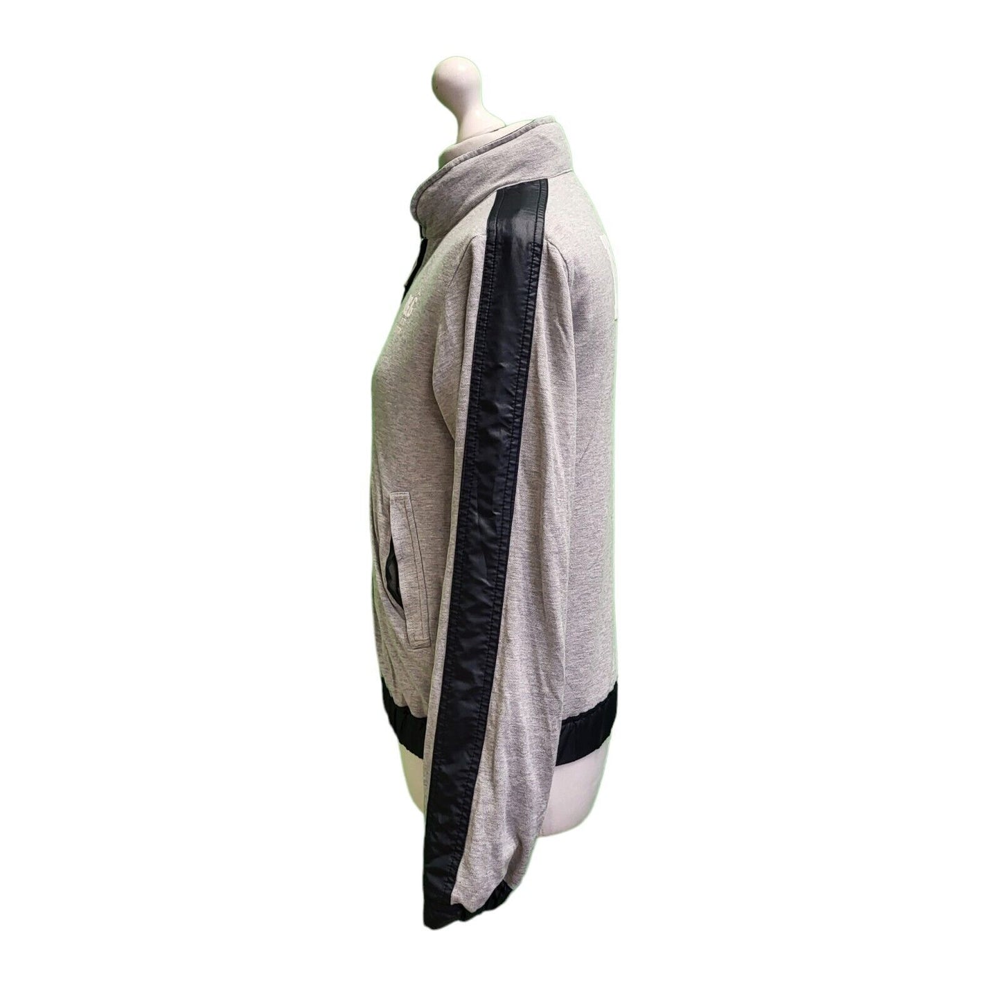 Girl's D & G Grey Black Zipped Reverible Jacket Age 13-14 years xL H602
