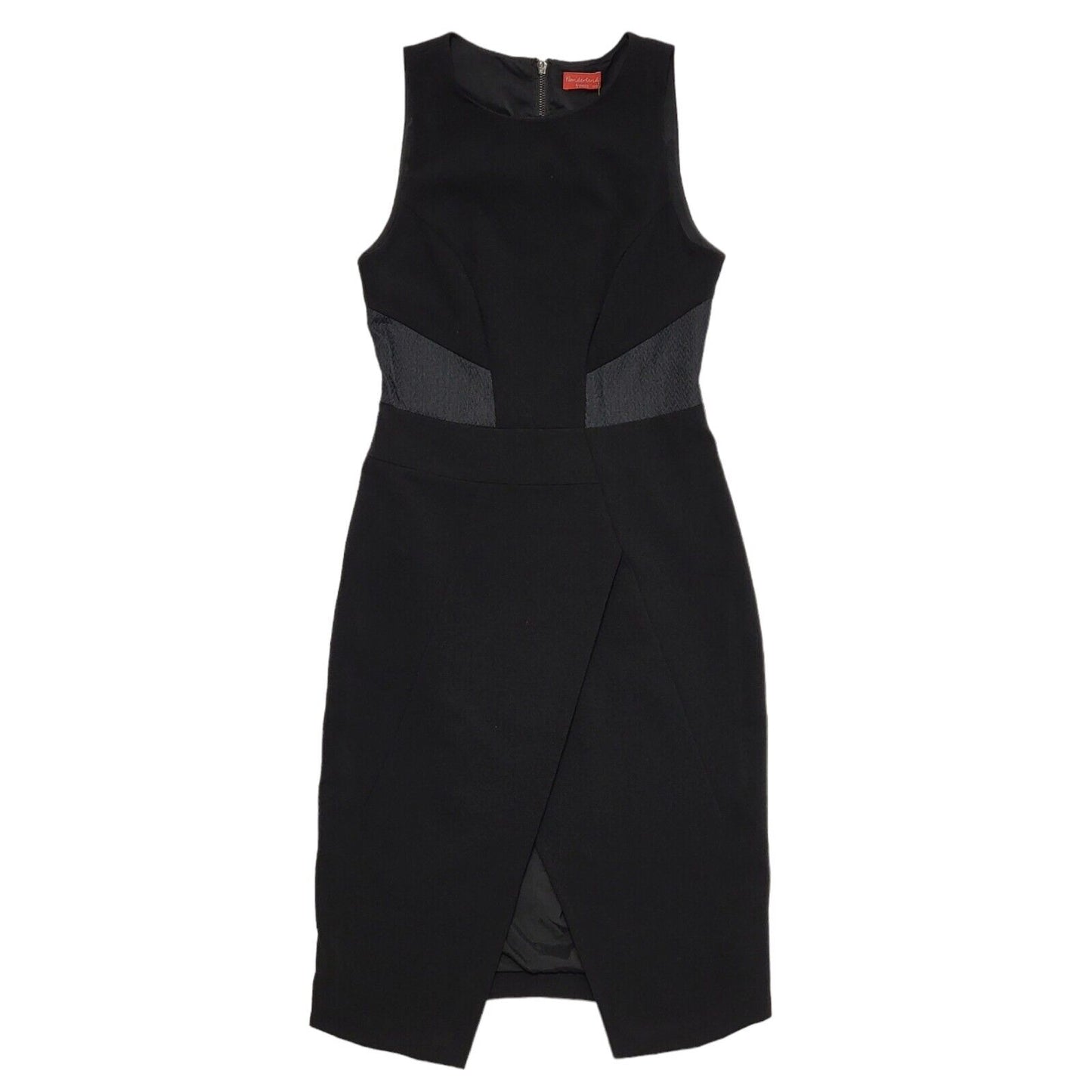Wonderland Oasis Black Sleeveless Bodycon Formal Dress UK 10 Bnwt H697
