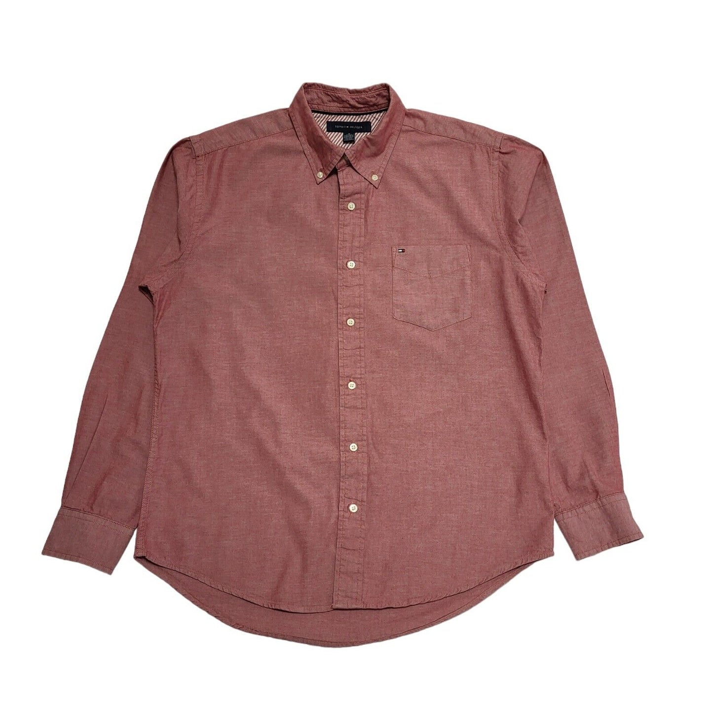 Tommy Hilfiger Pink Long Sleeve Shirt Uk Men's Medium BB387