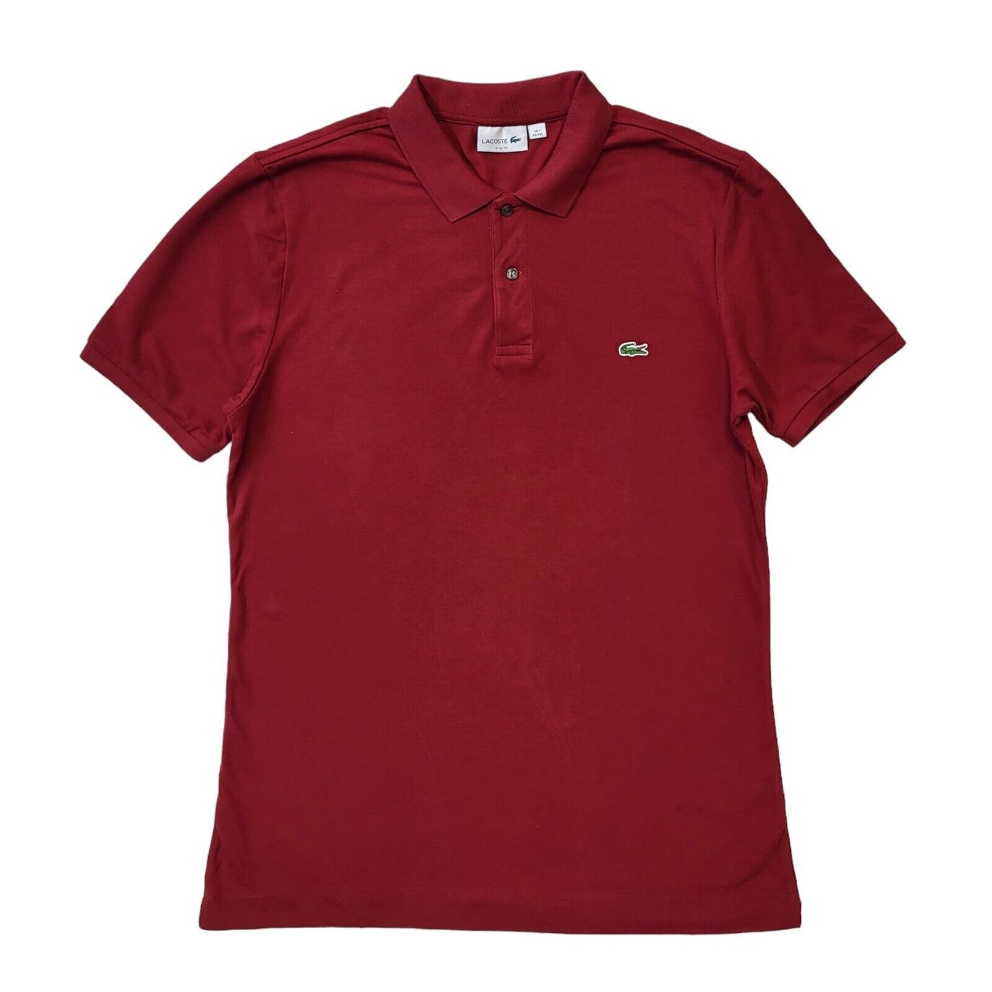 Lacoste Polo Top Red Short Sleeve Mens Size Uk 2XL G565