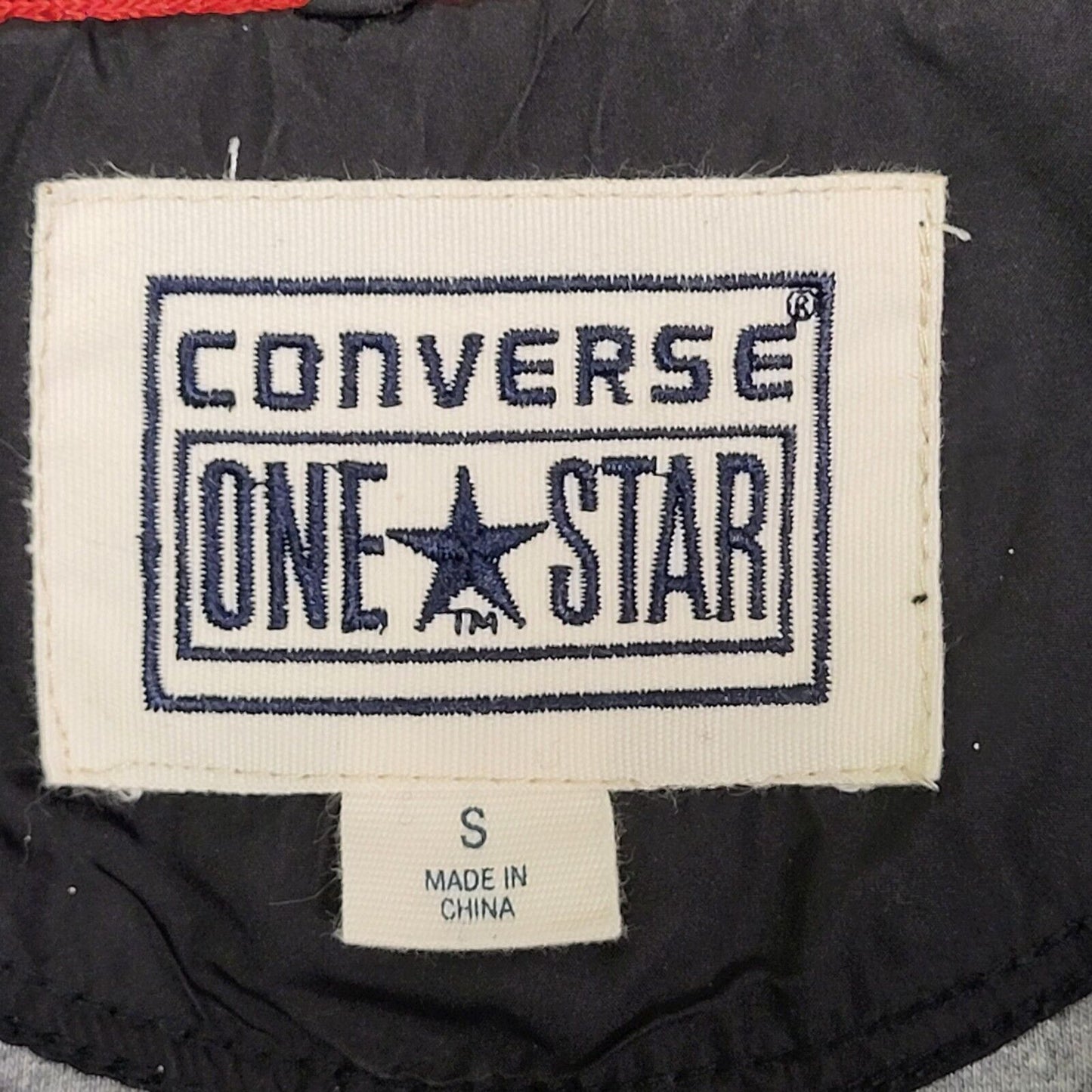 Converse Black Padded Long Sleeve Collared Jacket Men's UK S EU 48 H295