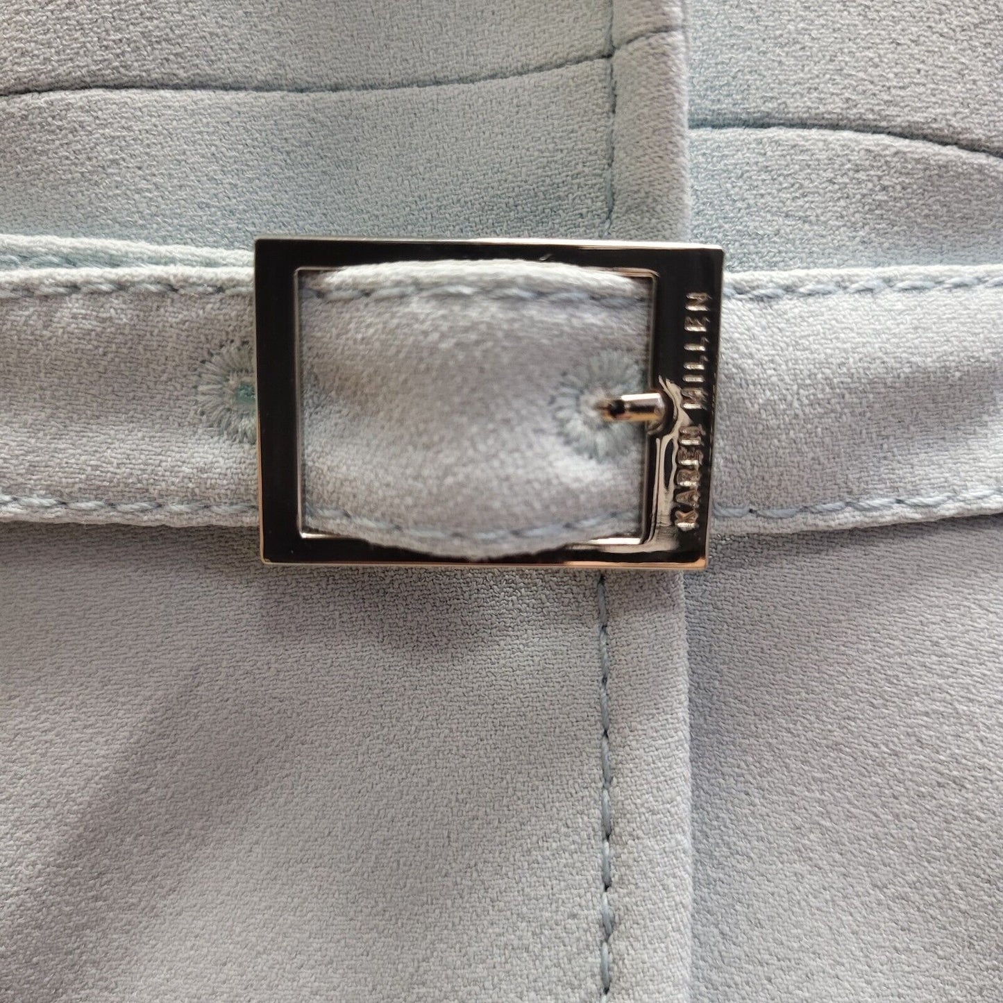 Karen Millen Light Blue Button Formal/Casual Coat UK Women's 14 BB319