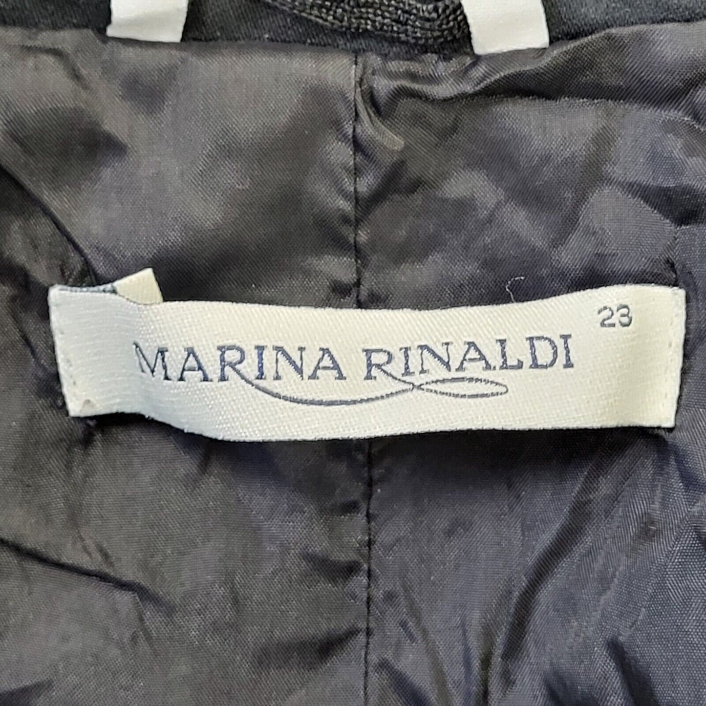 Marina Pinaldi Black Button Collared Suit Jacket Uk Women's 3xL 18 H708