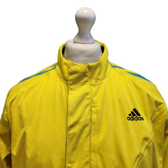 Adidas Yellow Blue Trim Zipped Sport Jacket Men's uk xL eu 56 H264