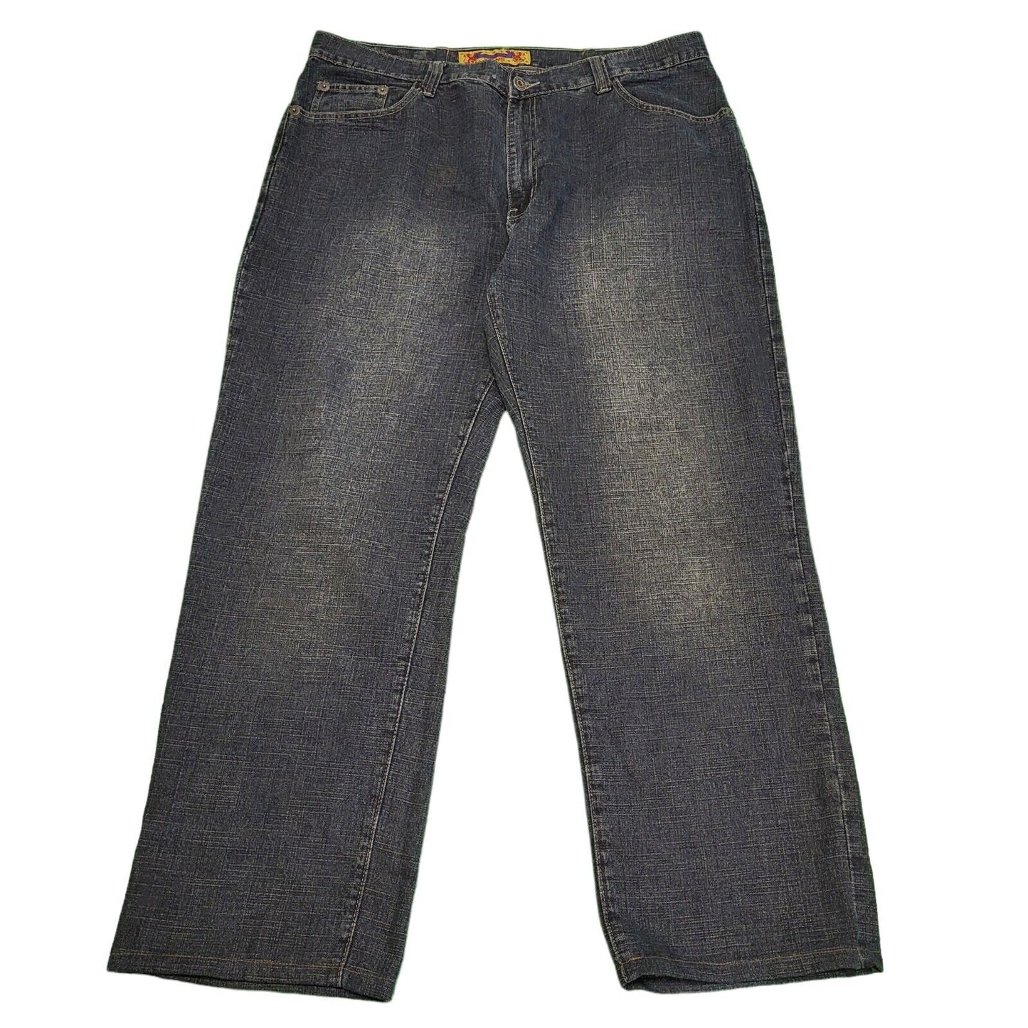 Fusal Dark Blue Straight Denim Jeans Men's uk 4xL W42 L32 H667