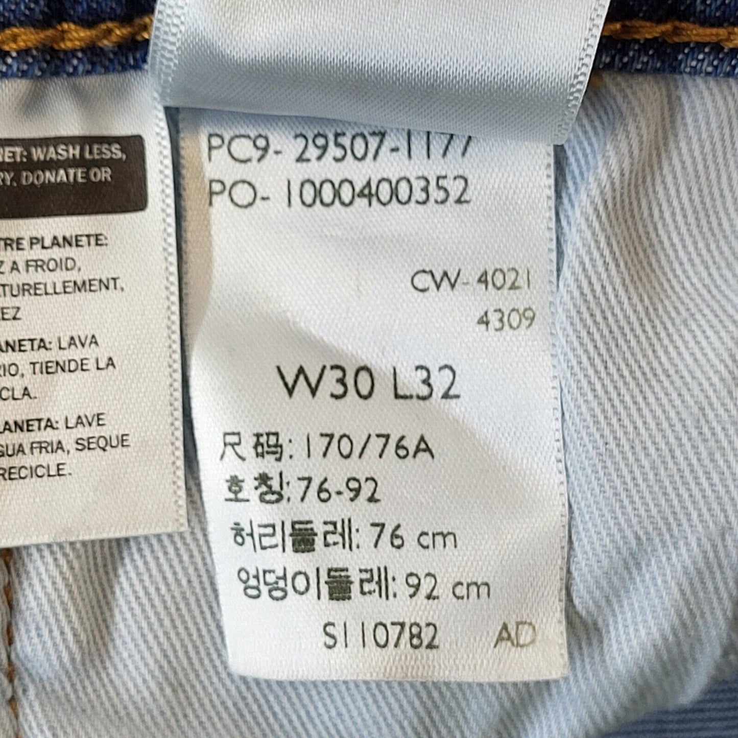 Levi's 502 Faded Blue Straight Leg Denim Jeans Uk Men's S BNWT W30 L32 G188