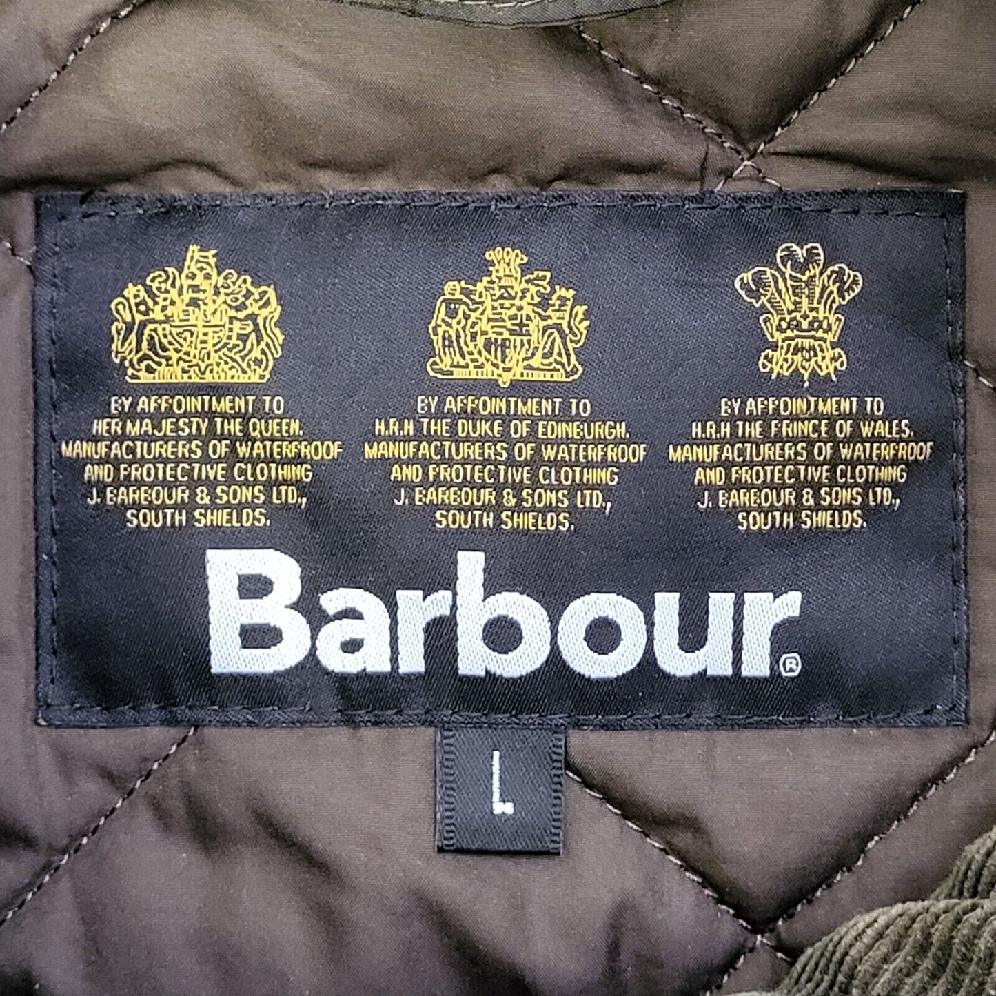 Barbour Chelsea Sports Green Quilted Jacket Uk Men's Large G648