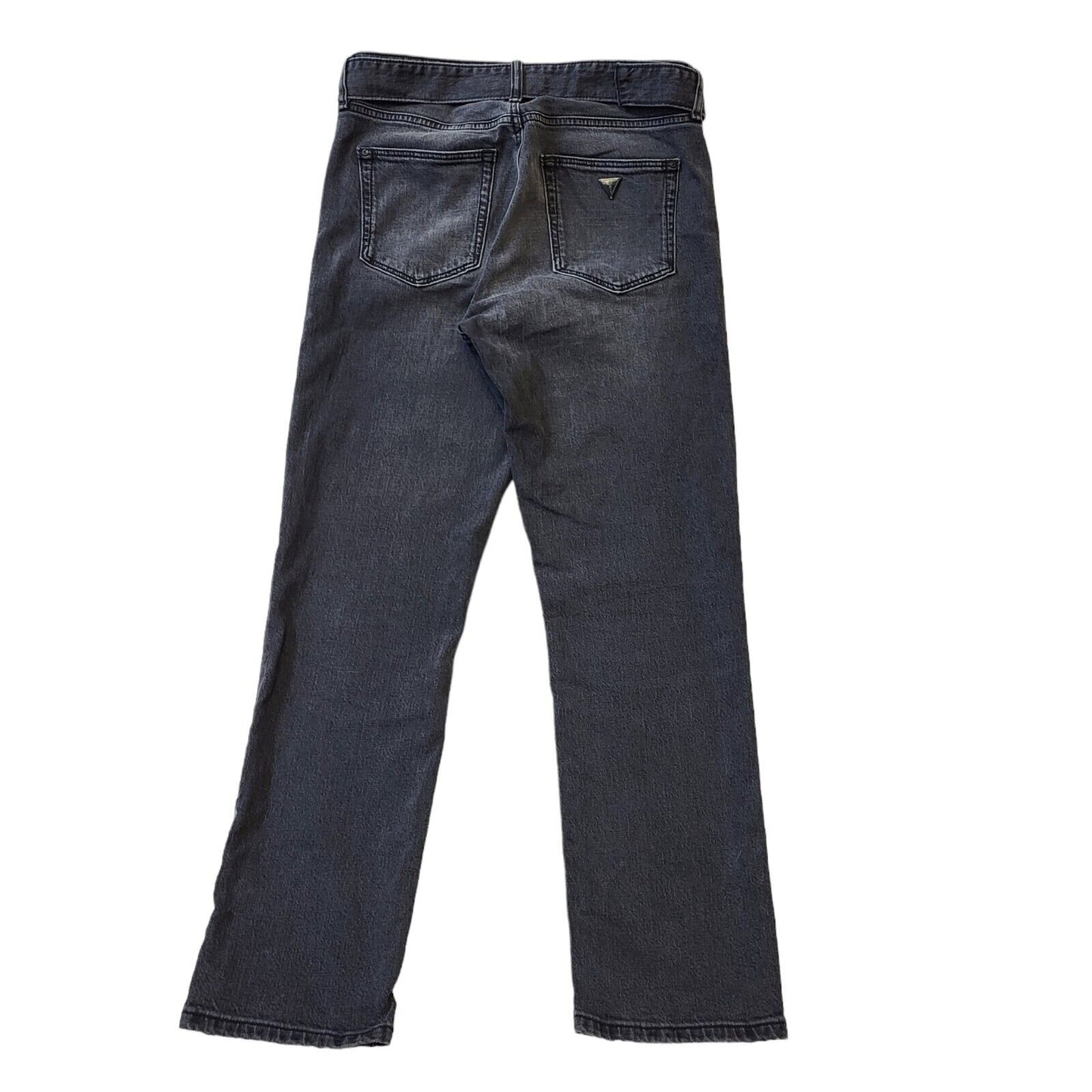 Guess Black Straight Denim Jeans UK Women's 10 W28 L29 G432