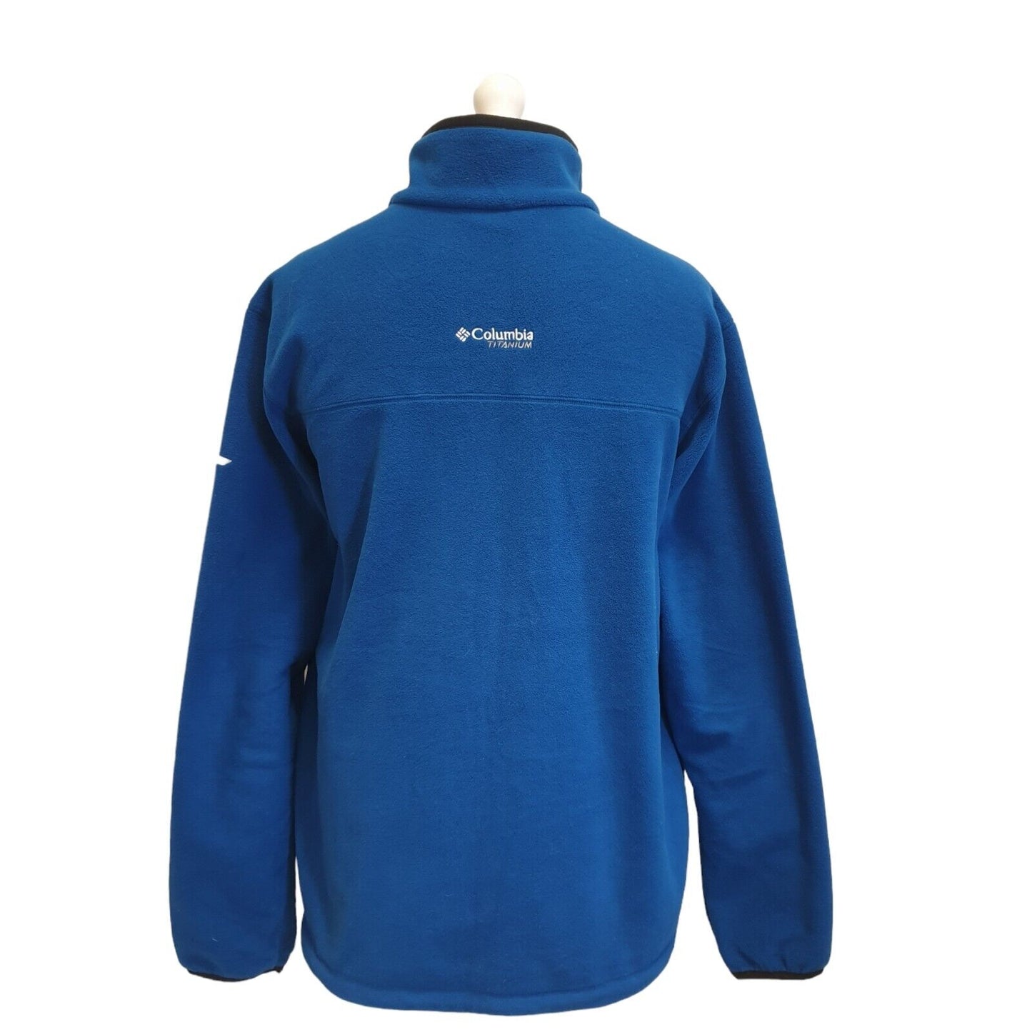 Columbia Titanium Blue Fleece Hiking Walking Jacket Uk Men's XL Eu 56 G88