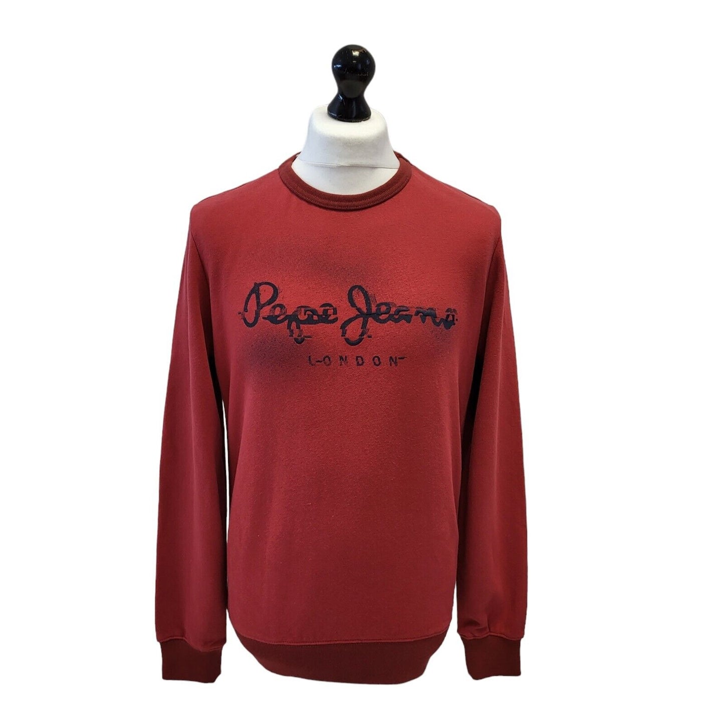 Pepe Jeans Red Crew Neck Sweatshirt UK Men's Small G488