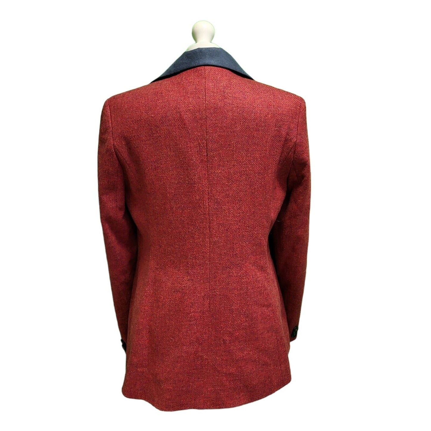 John Partridge Red Button Collared Suit Jacket Uk Women's xL 14 H720