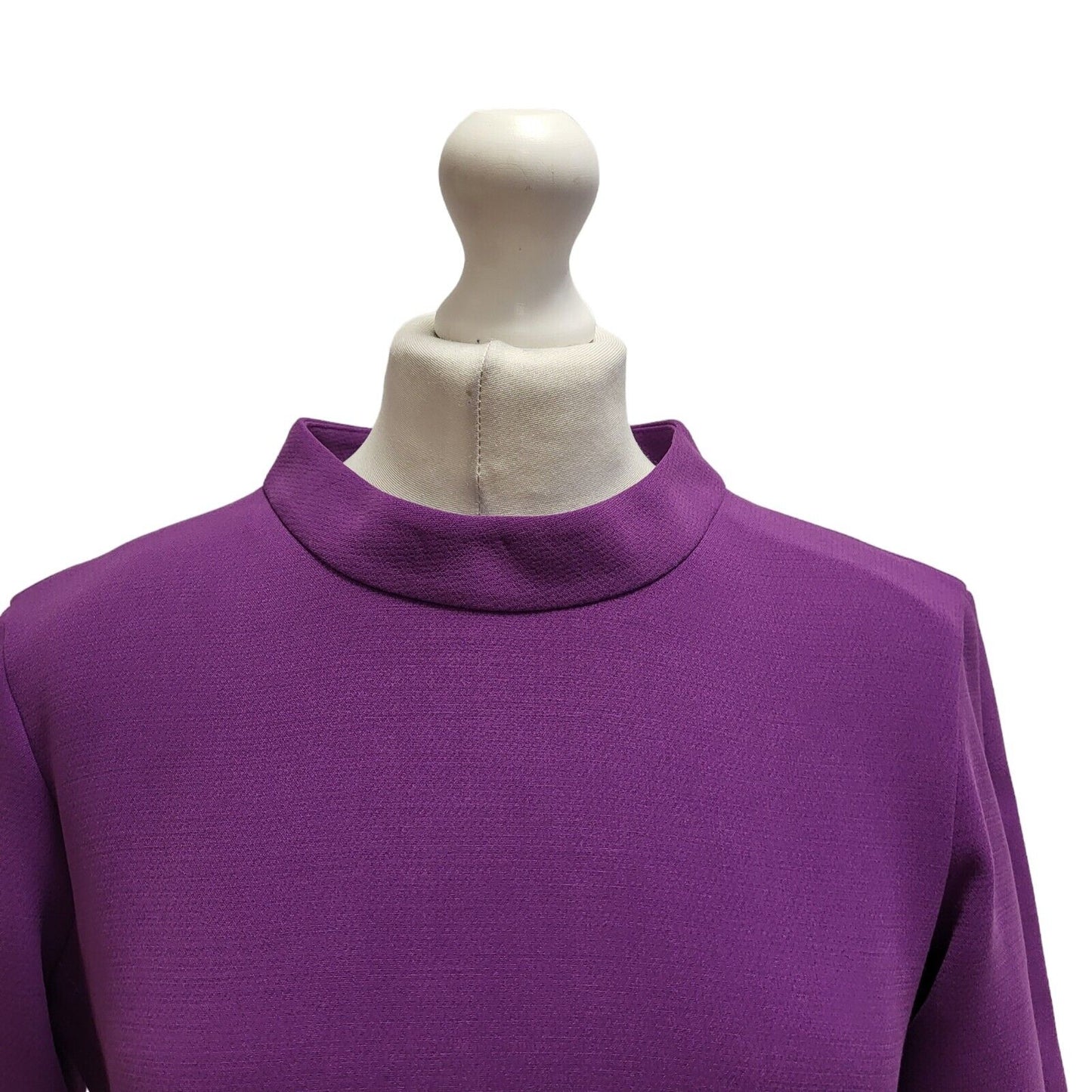 Fran Jane Purple Short Sleeve Bodycon Dress UK Women's 10 BB344