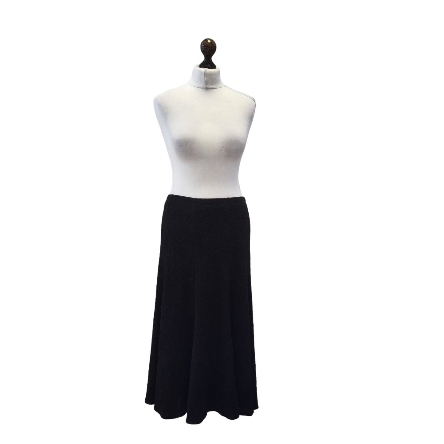 CC Black A-Line Skirt UK Women's M W28 BNWT G250