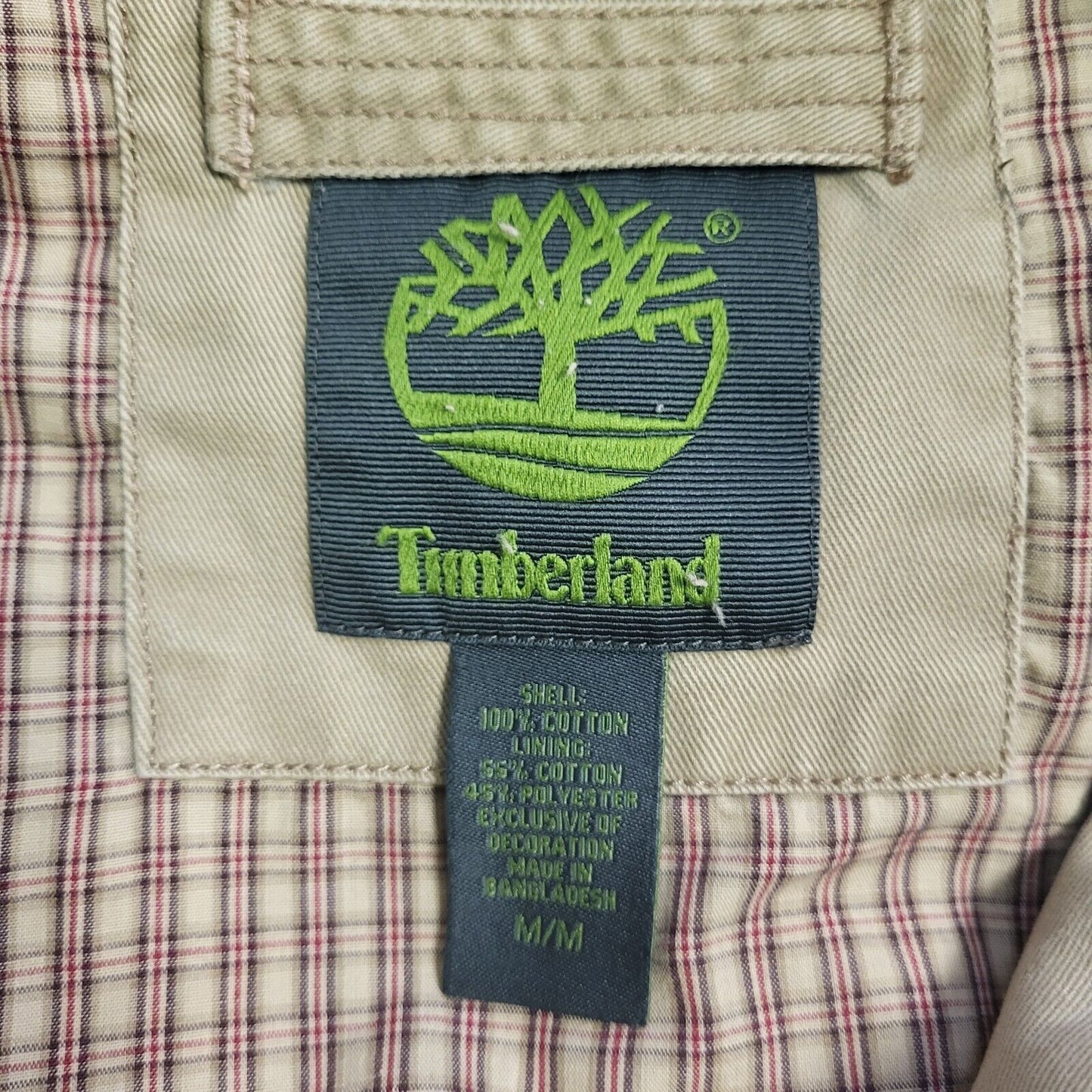 Timberland Beige Zipped Denim Jacket Men's uk M eu 50 H444