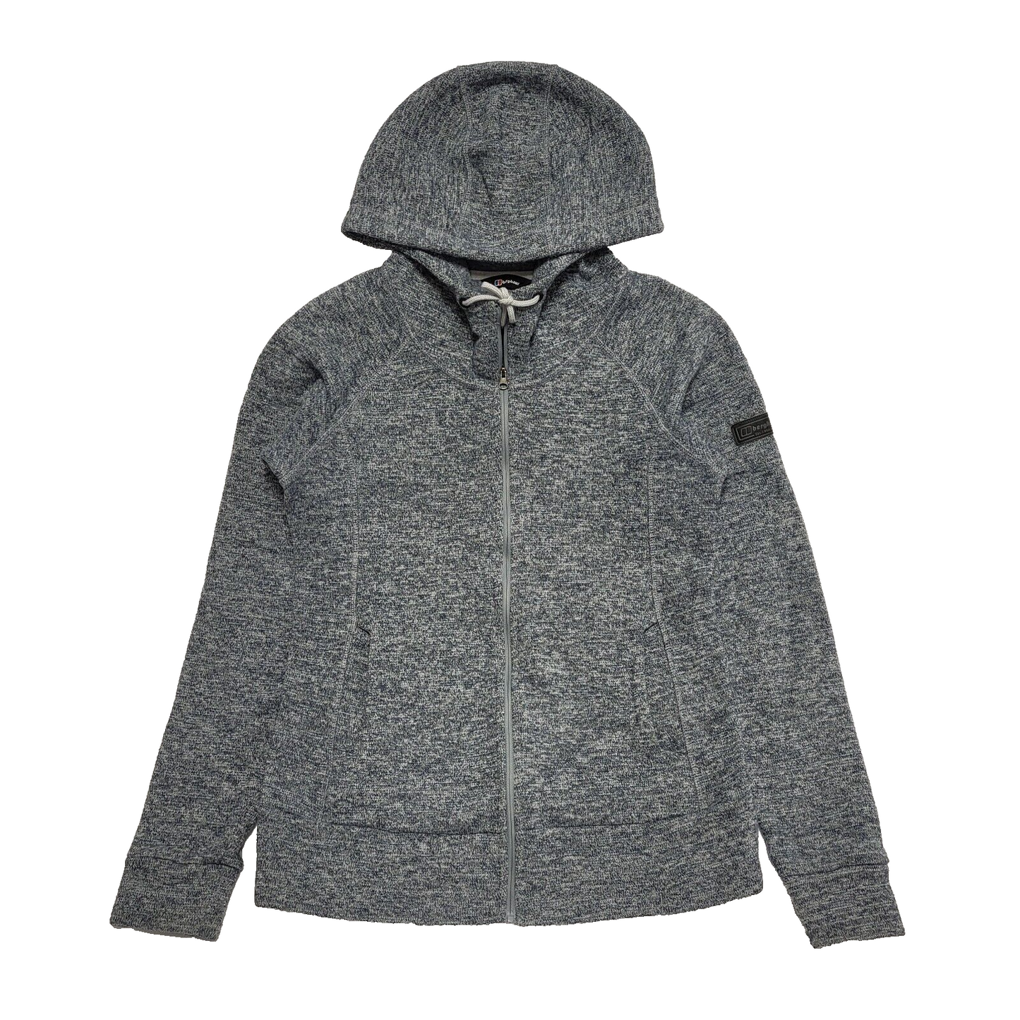 Berghaus Grey Zipped Drawstring Sweatshirt Hoodie Women's Uk XL 14 EU 44 H935