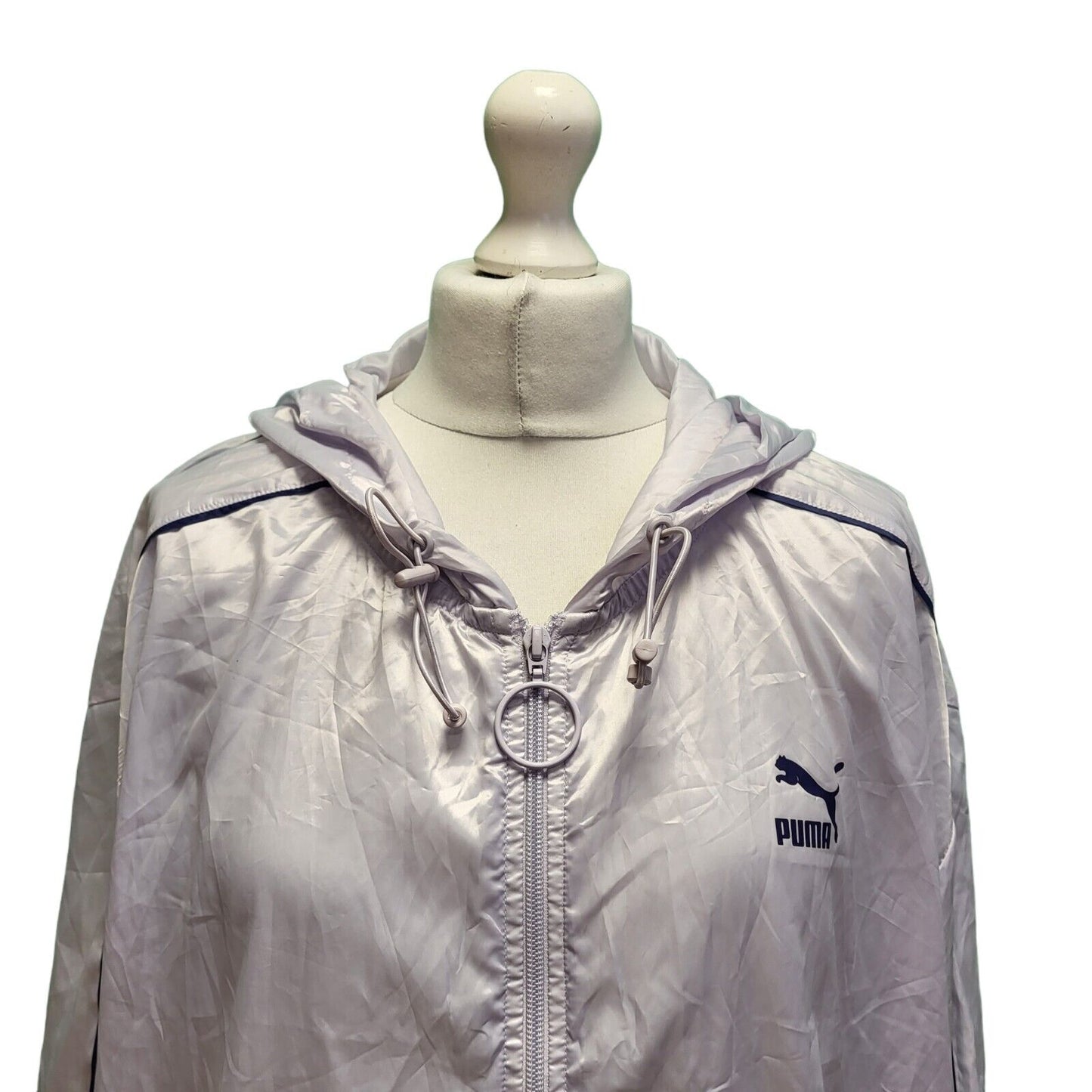 Puma Lightweight Hooded Windbreaker Hooded Track Jacket Women's UK 24 H61