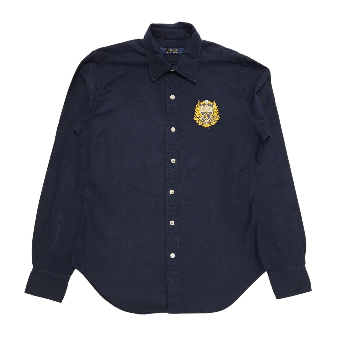 Ralph Lauren Golf Dark Blue Long Sleeve Shirt UK Women's 2XS 4 H704