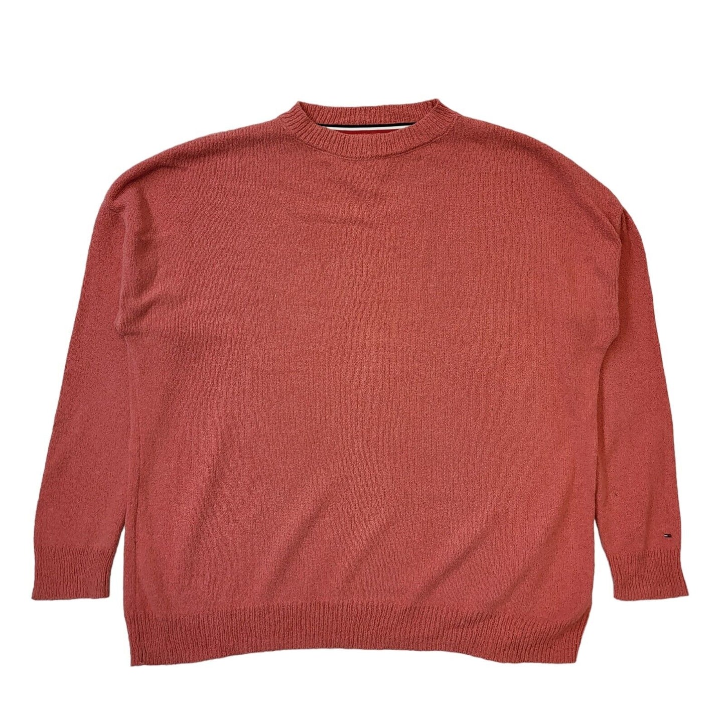 Tommy Jeans Jumper Crew Neck Orange Mens UK XS EU 44 G370