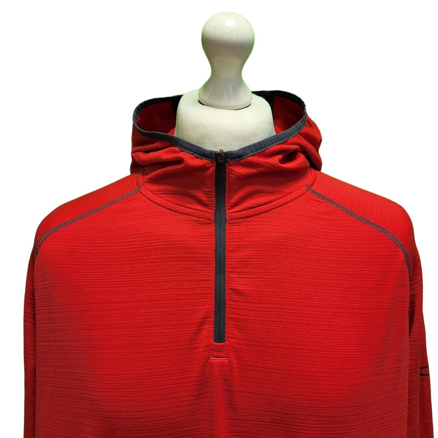 Under Armour Red Long Sleeve Zip Casual Sweatshirt Hoodie Men's UK XL EU 56 H588
