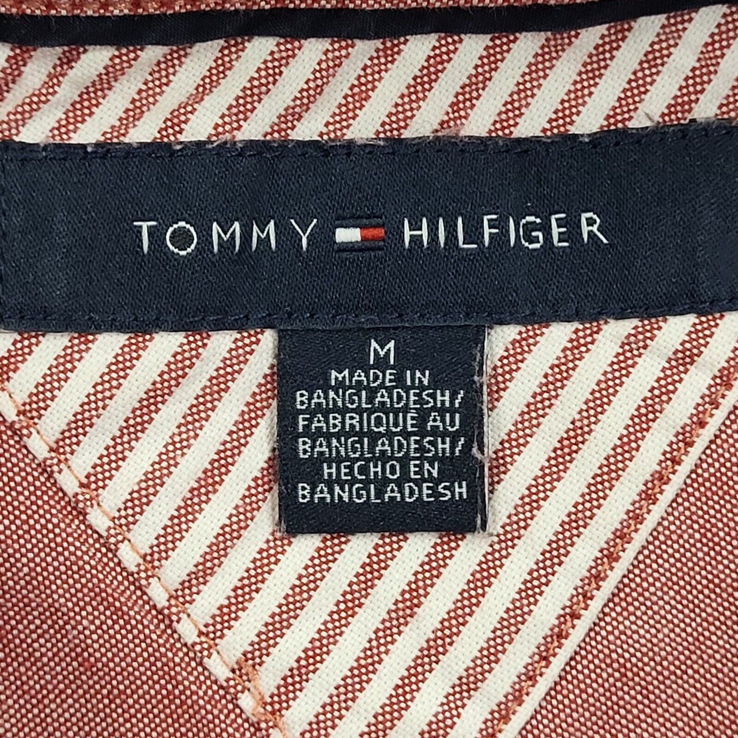 Tommy Hilfiger Pink Long Sleeve Shirt Uk Men's Medium BB387