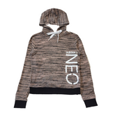 Adidas NEO Pink Black Drawstring Sweatshirt Hoodie Women's UK XS 6 EU 34 H122