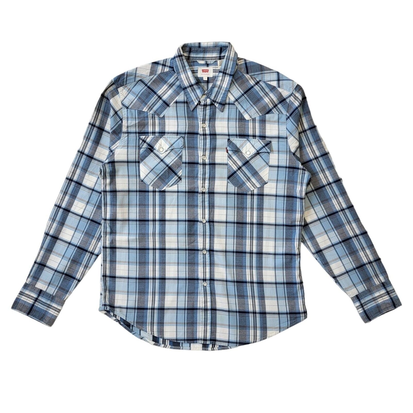 Gant Blue Check Long Sleeve Shirt Uk Men's 2XL Eu 60 Bnwt G282