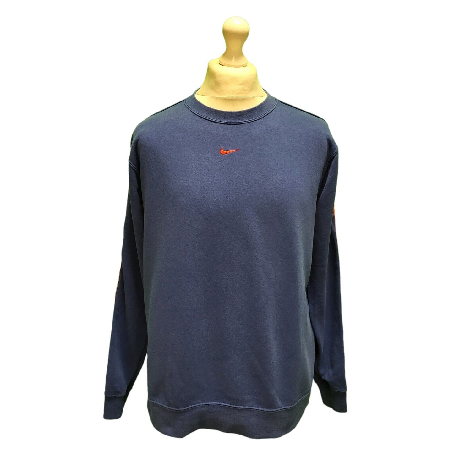 Nike Blue Long Sleeve Casual Sports Sweatshirt Men's UK L H159