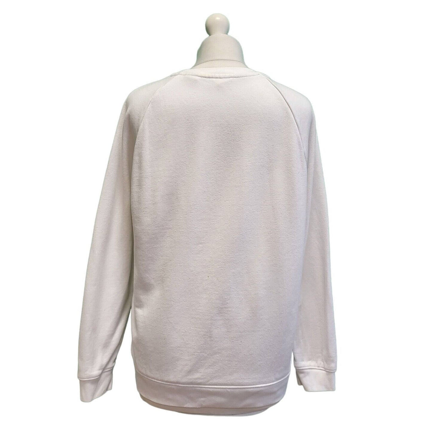 Levi's White Spell Out Long Sleeve Sweatshirt Women's UK S 8 EU 36 H217
