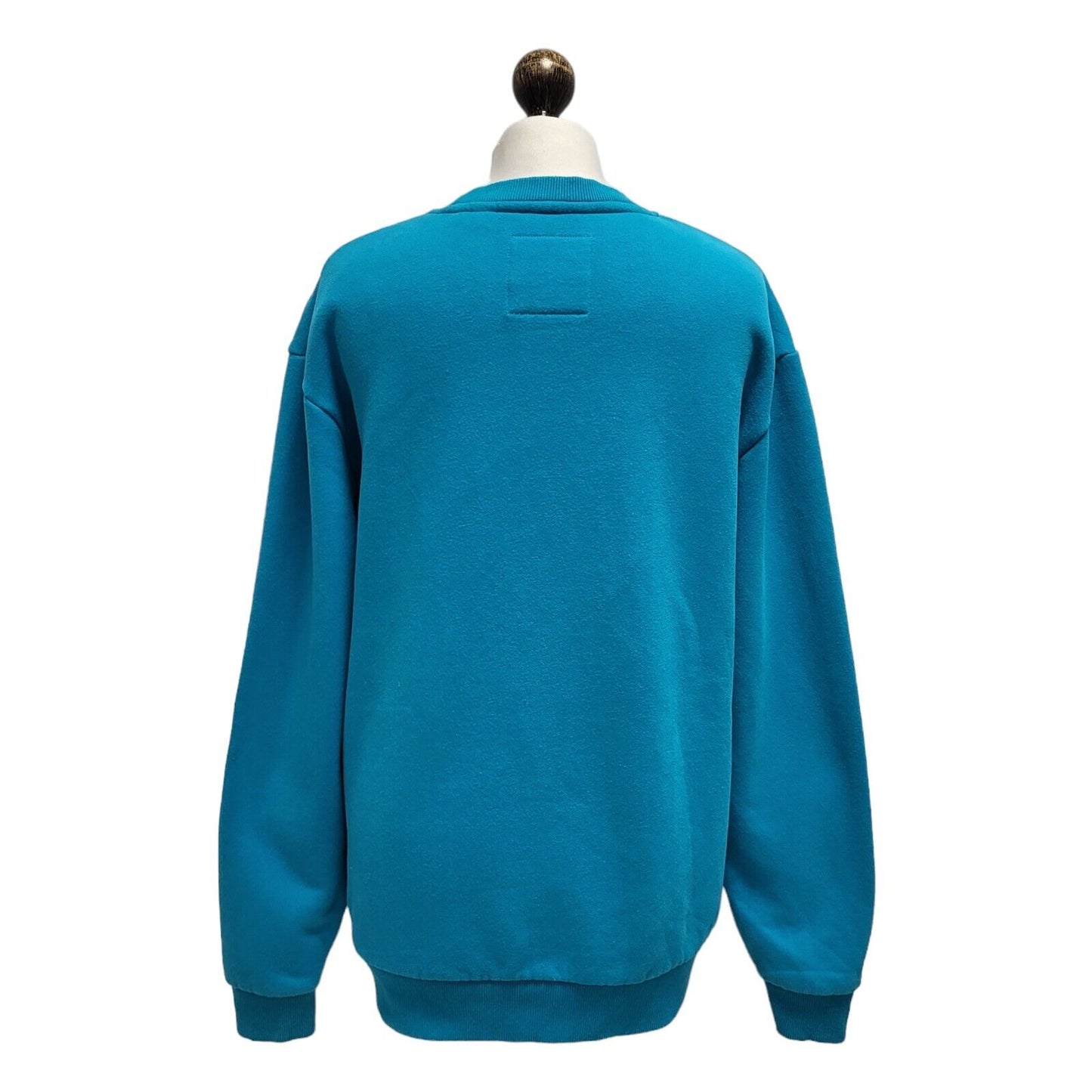 Superdry Sweatshirt Crew Neck Long Sleeve Blue Womens Size 10 G408