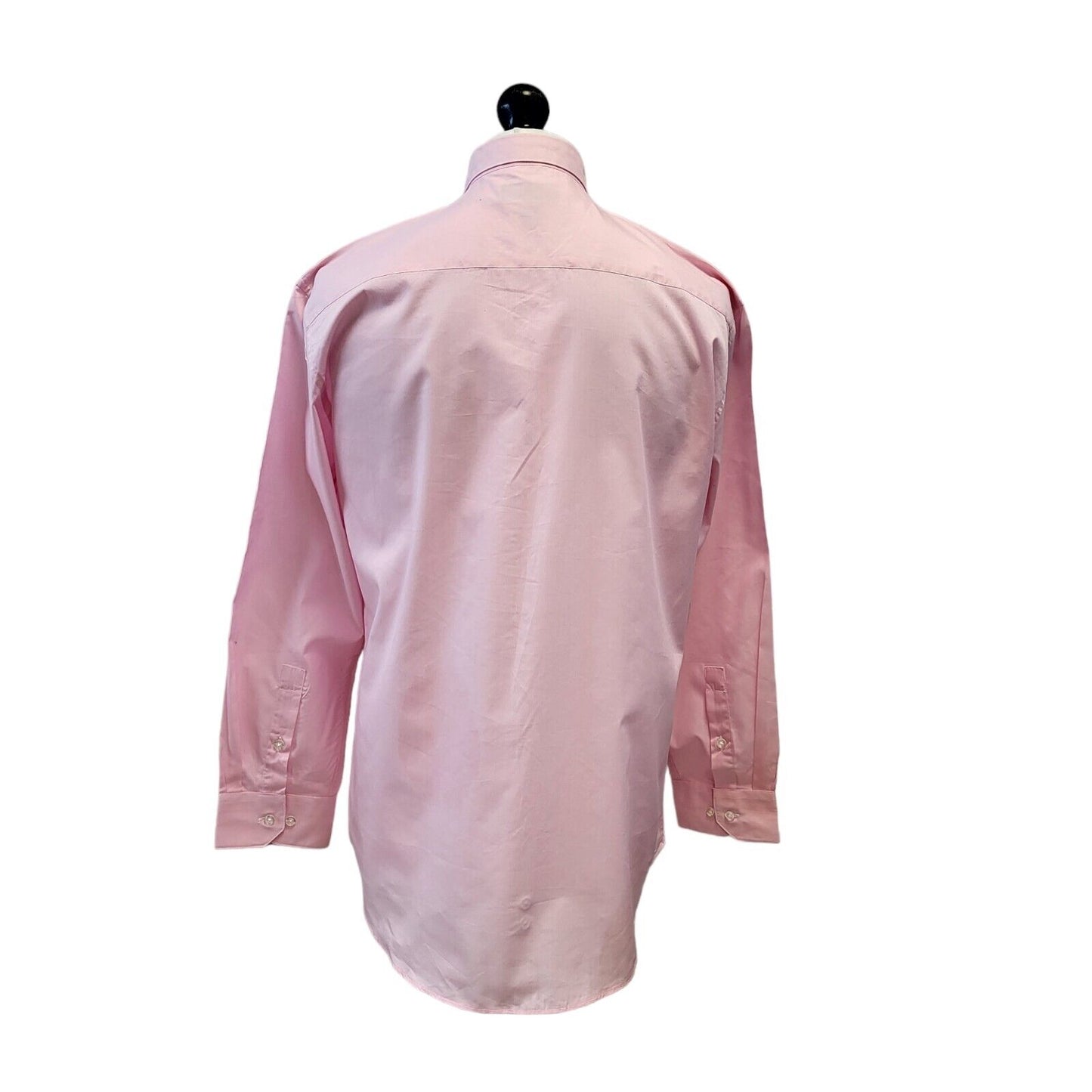 Alfani Pink Slim Fit Solid Long Sleeve Shirt Uk Men's L Eu 54 Bnwt G290