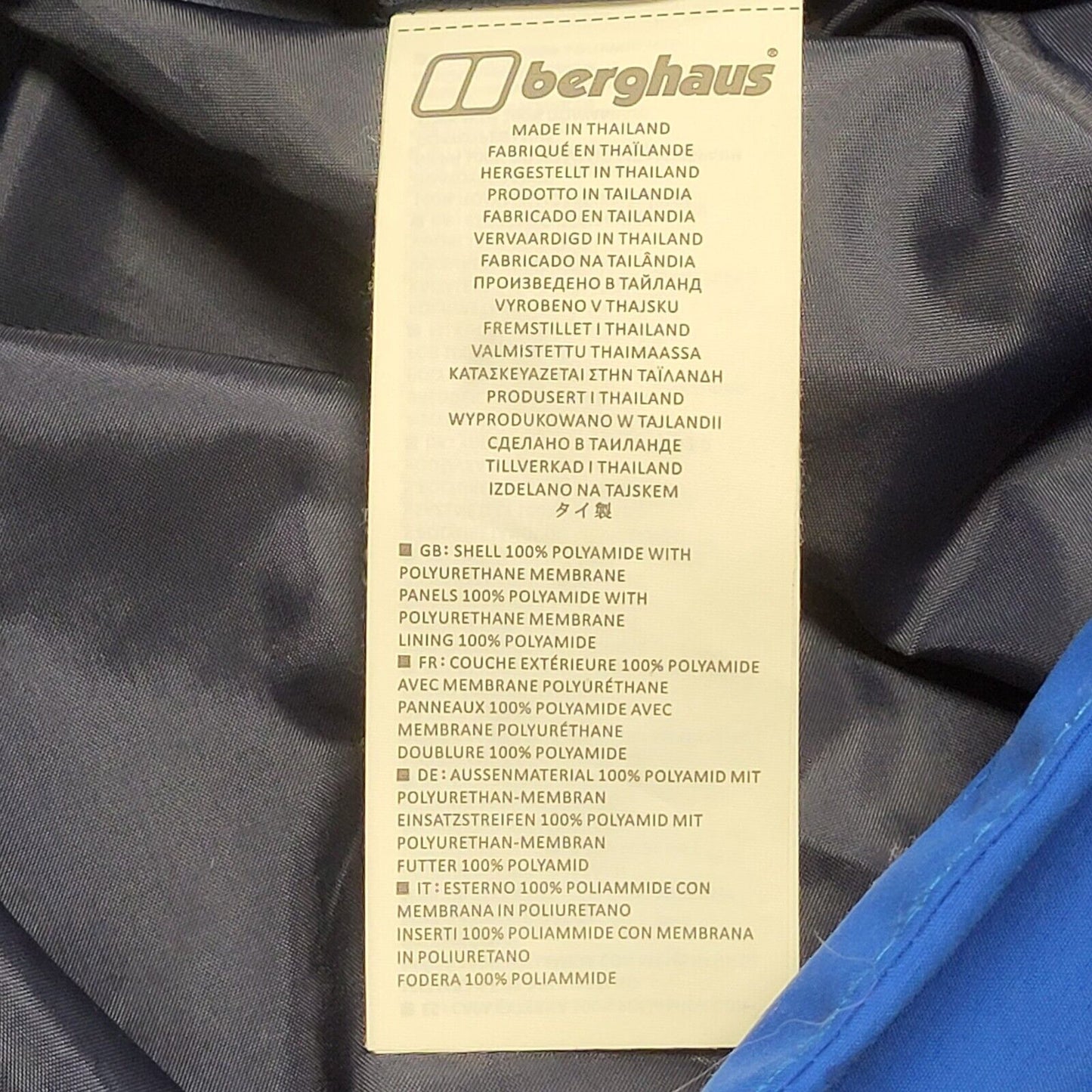 Berghaus Navy Blue Hydro Shell Hooded Jacket Men's Uk S Eu 46 H439