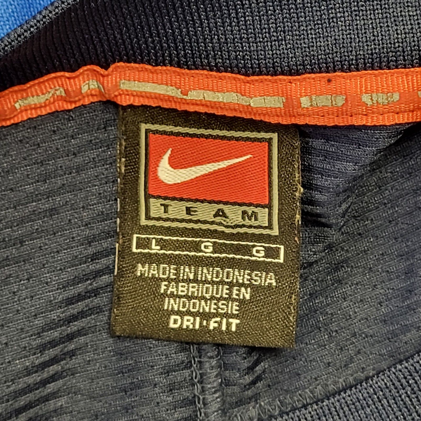 Nike Navy Blue Slim Fit Crew Neck Virginia T-Shirt Men's Uk L EU 54 H64